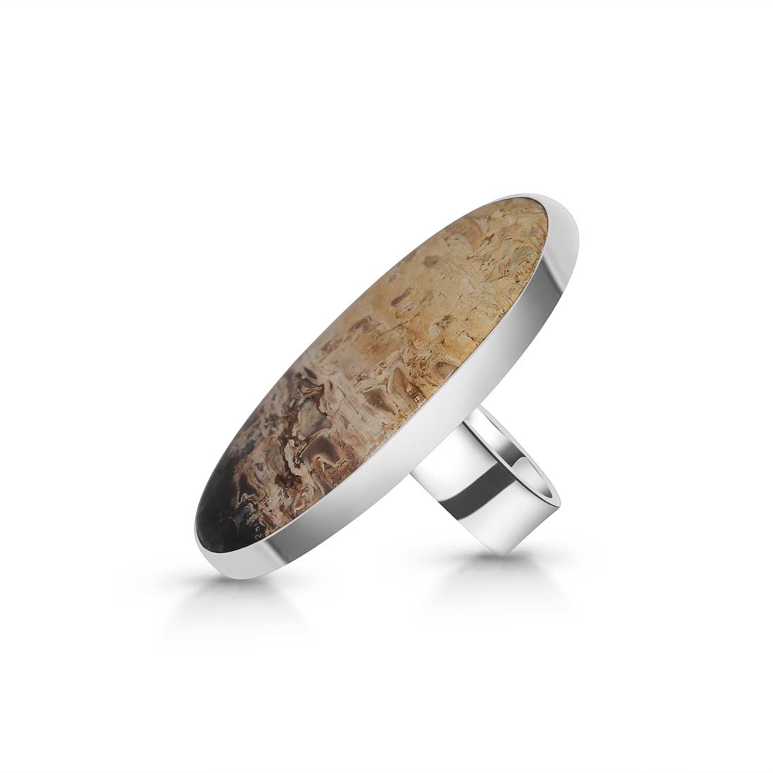 Plumroot Agate Adjustable Ring-(PTJ-R-20.)