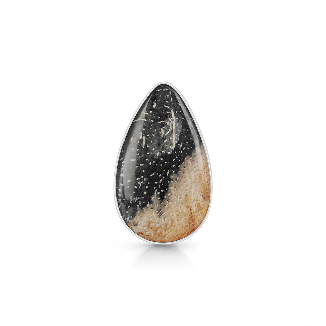 Plumroot Agate Adjustable Ring-(PTJ-R-21.)