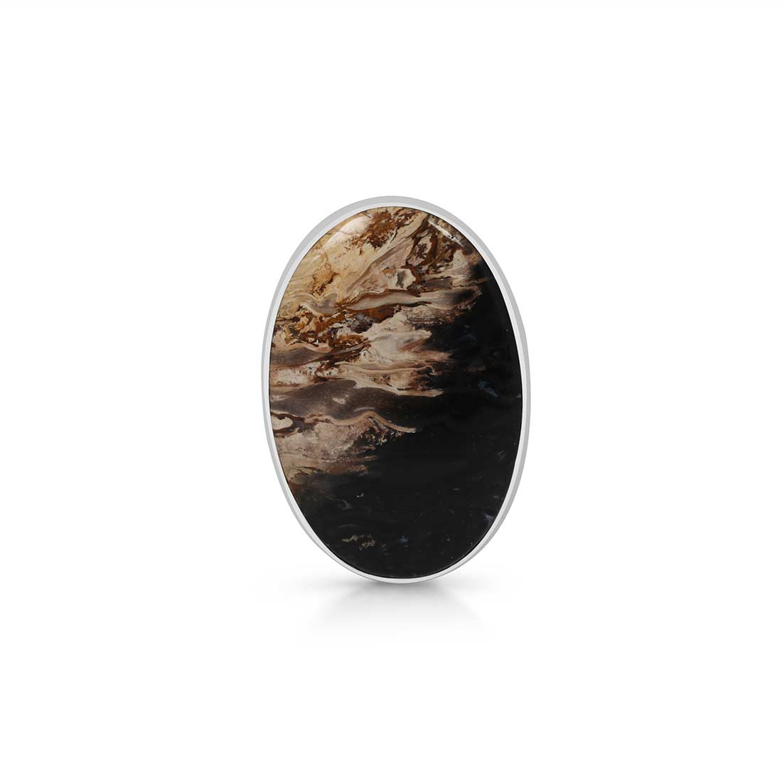 Plumroot Agate Adjustable Ring-(PTJ-R-24.)