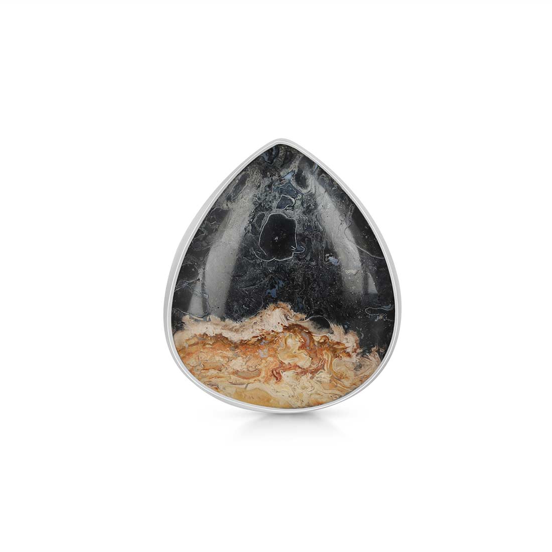 Plumroot Agate Adjustable Ring-(PTJ-R-6.)