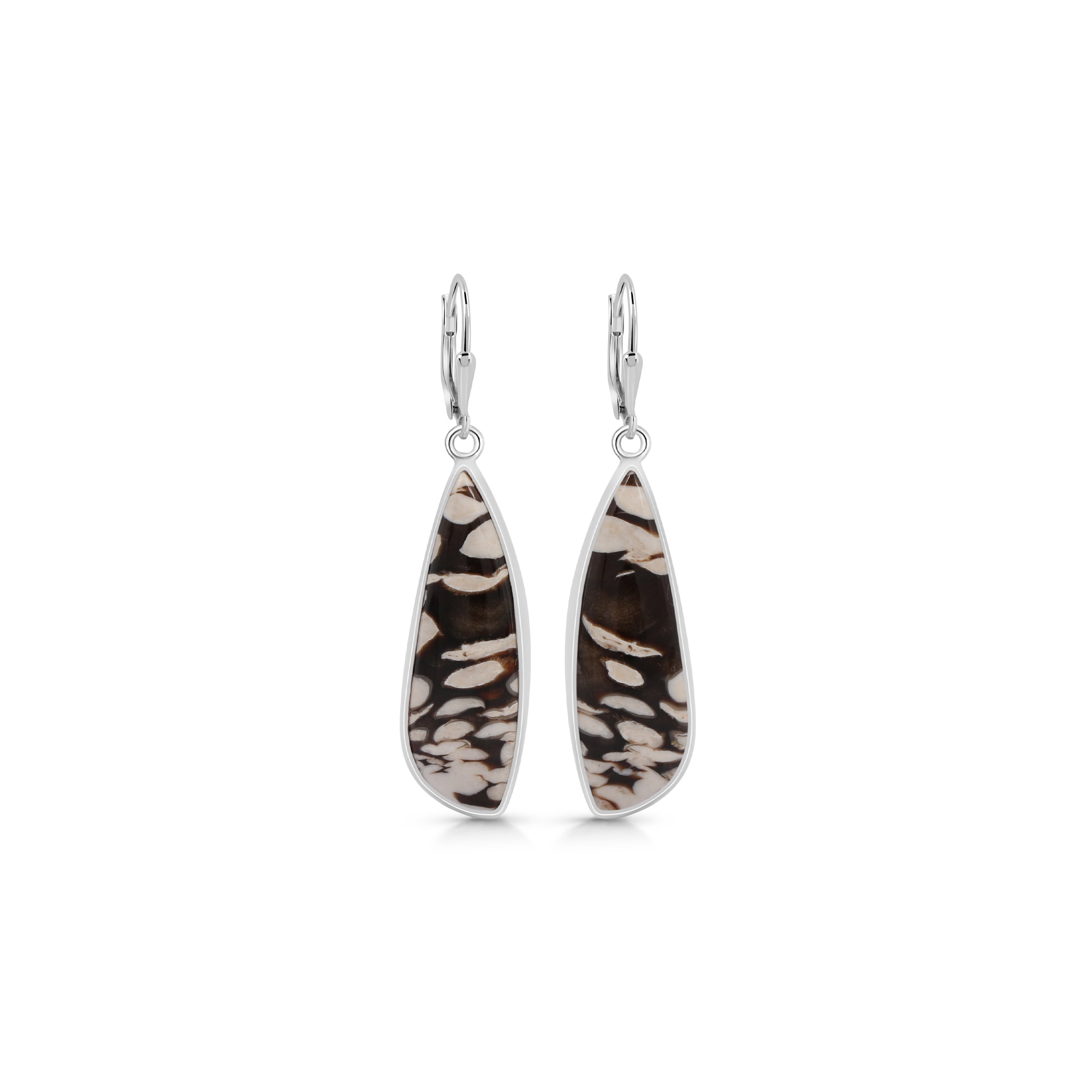 Peanutwood Jasper Earring-(PWJ-E-1.)