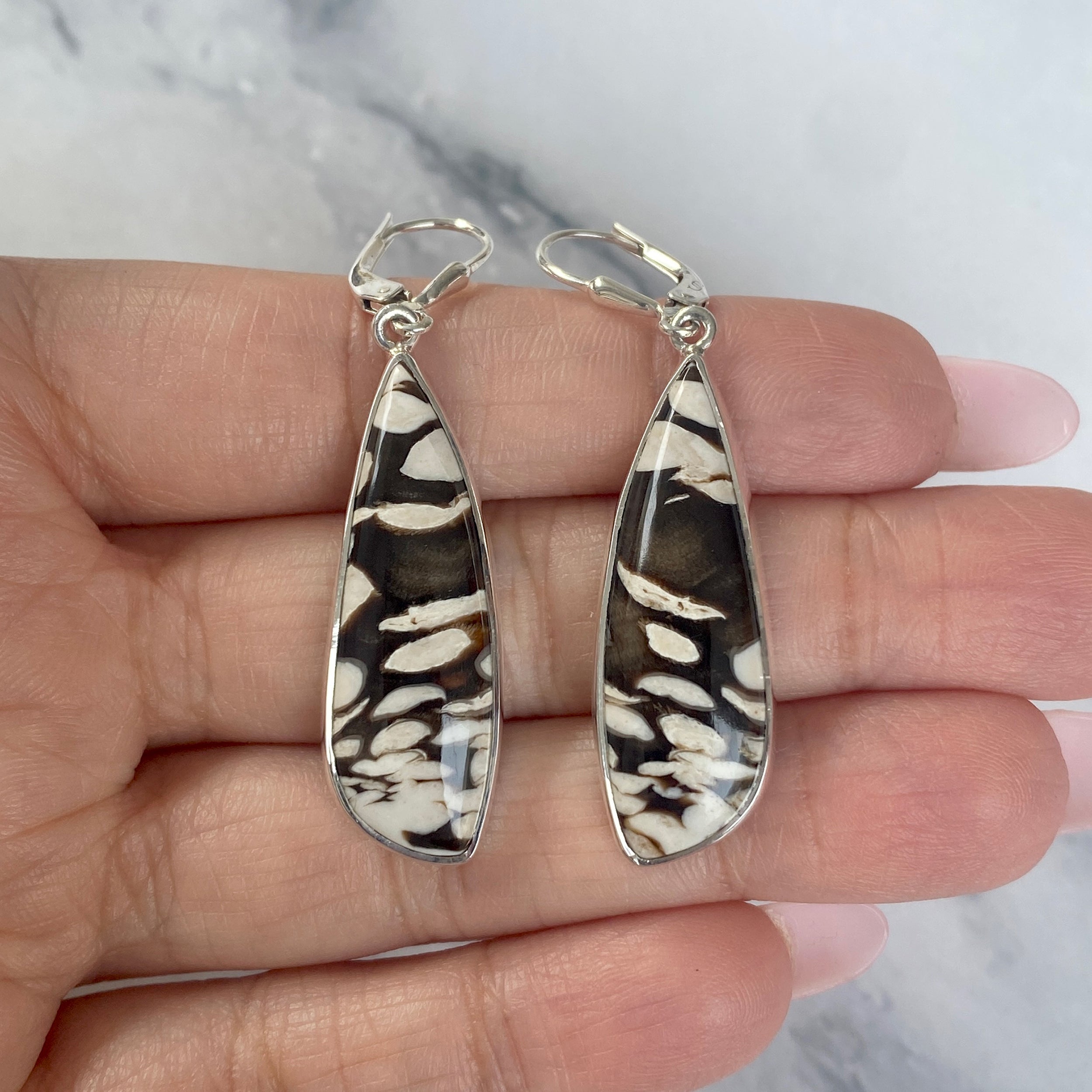 Peanutwood Jasper Earring-(PWJ-E-1.)