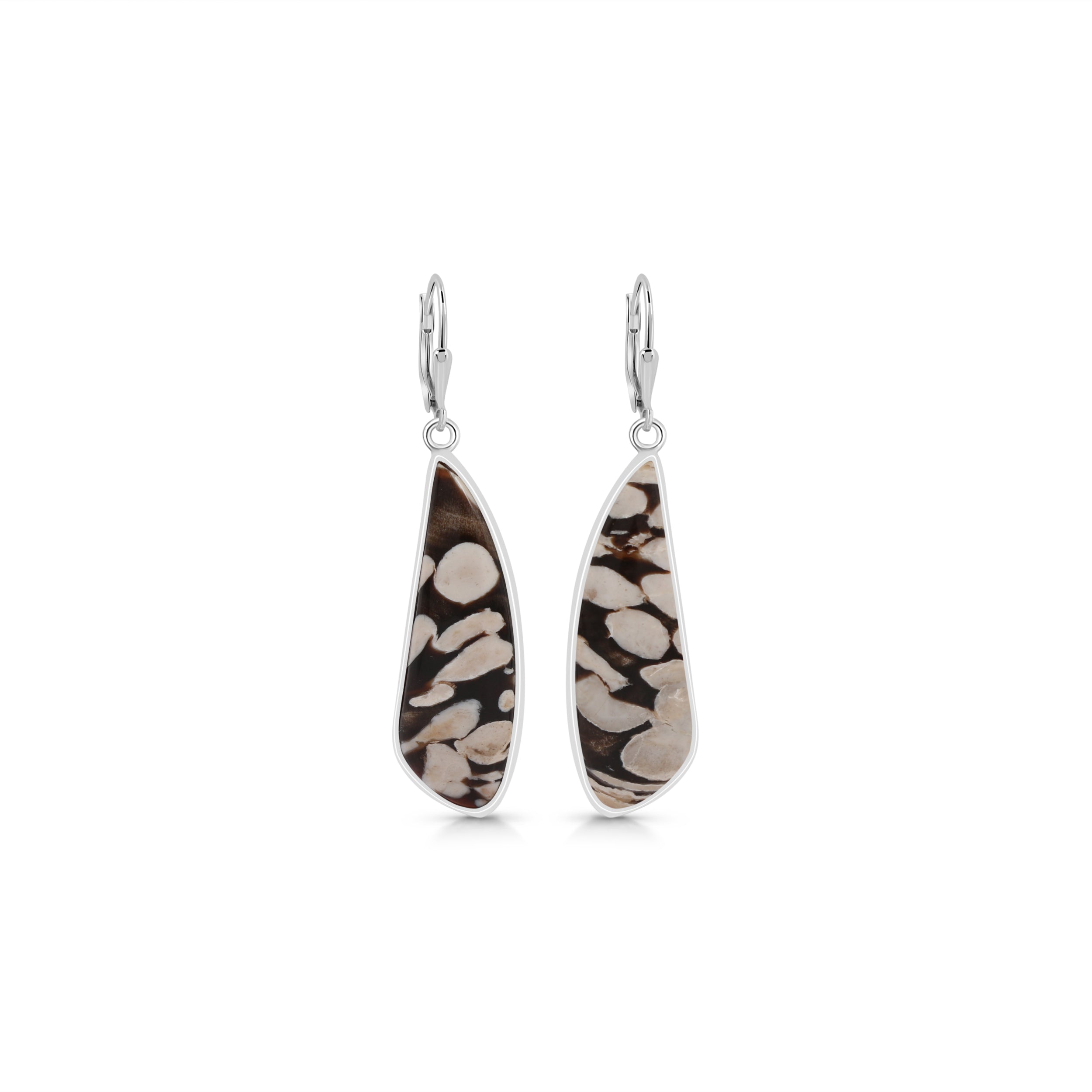 Peanutwood Jasper Earring-(PWJ-E-11.)