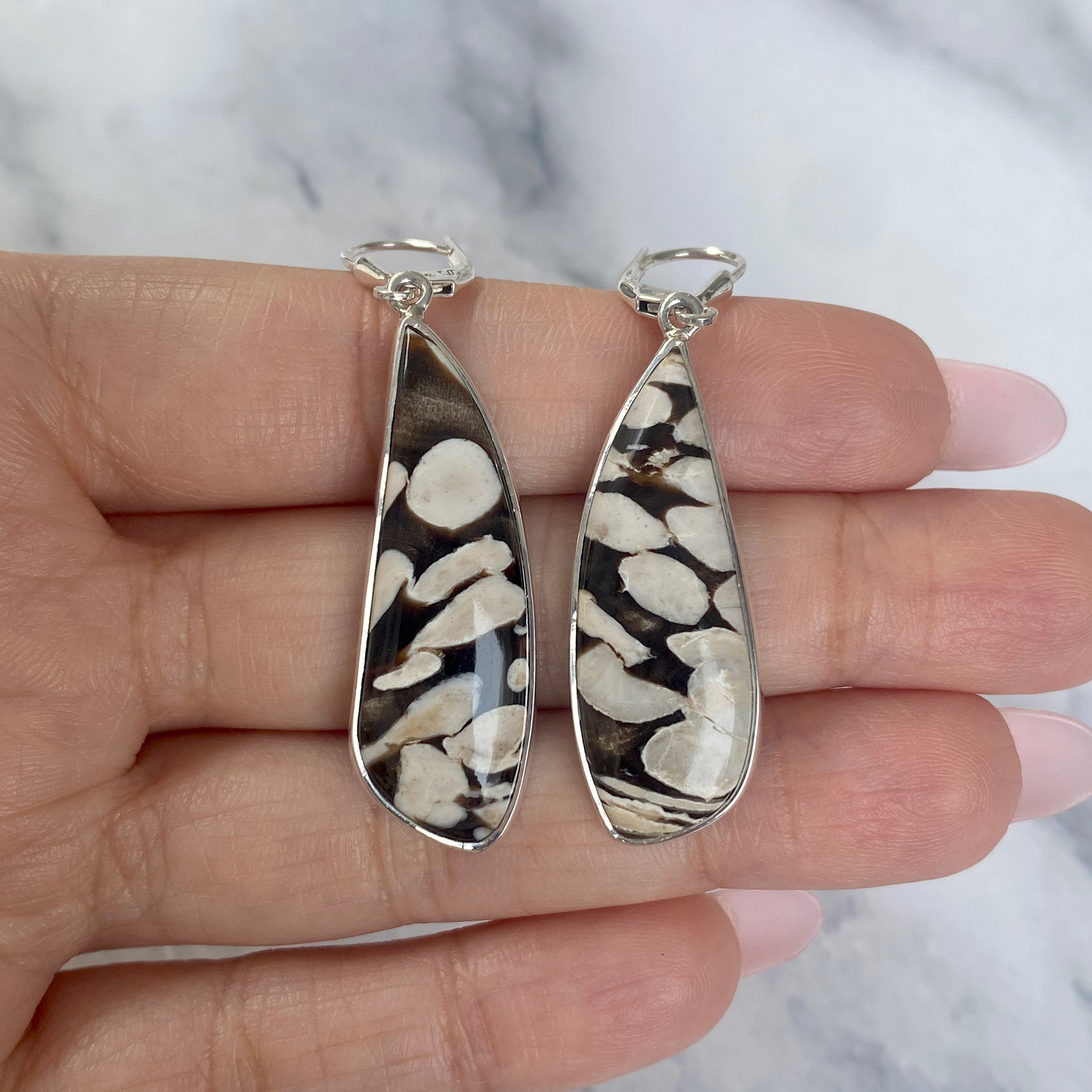 Peanutwood Jasper Earring-(PWJ-E-11.)