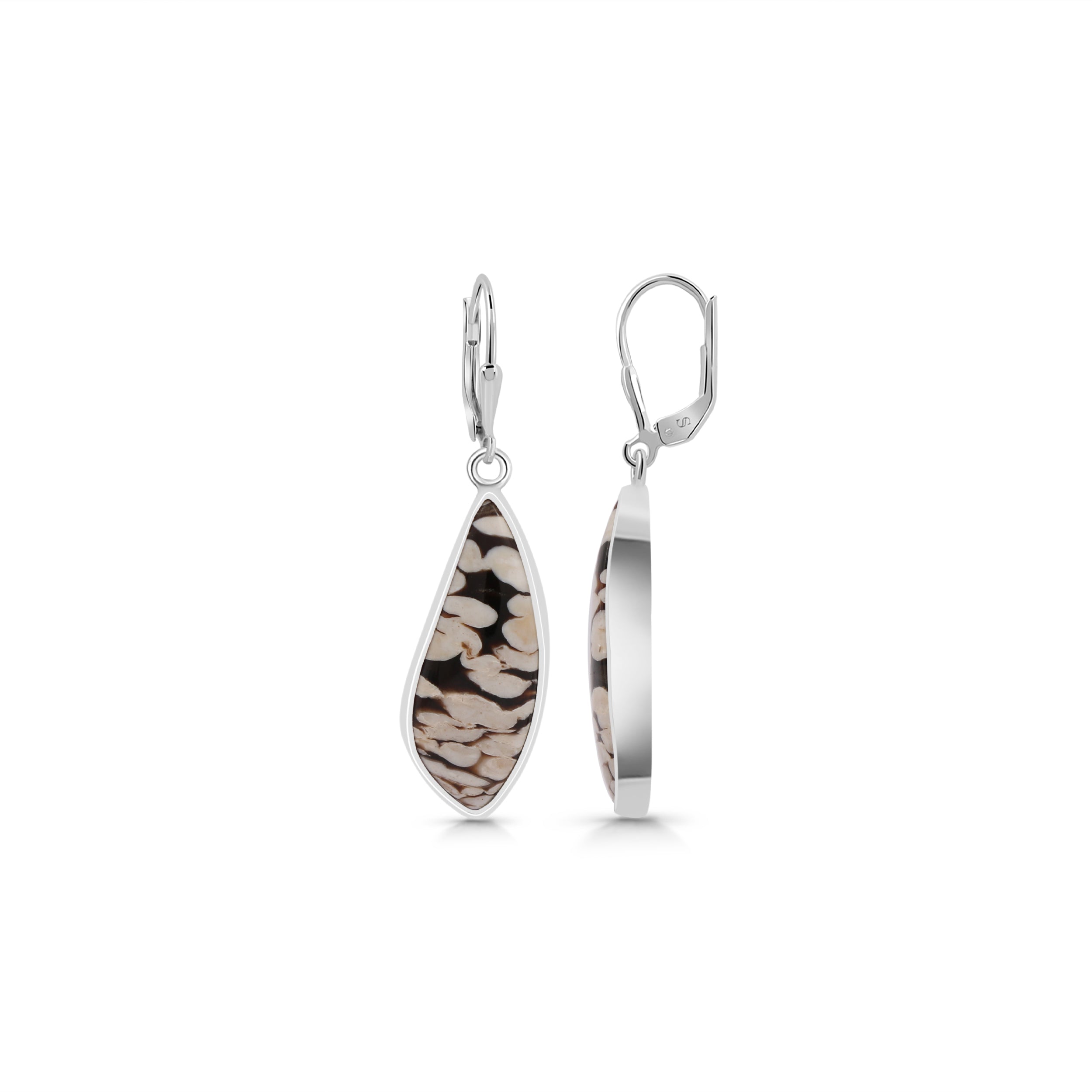 Peanutwood Jasper Earring-(PWJ-E-12.)