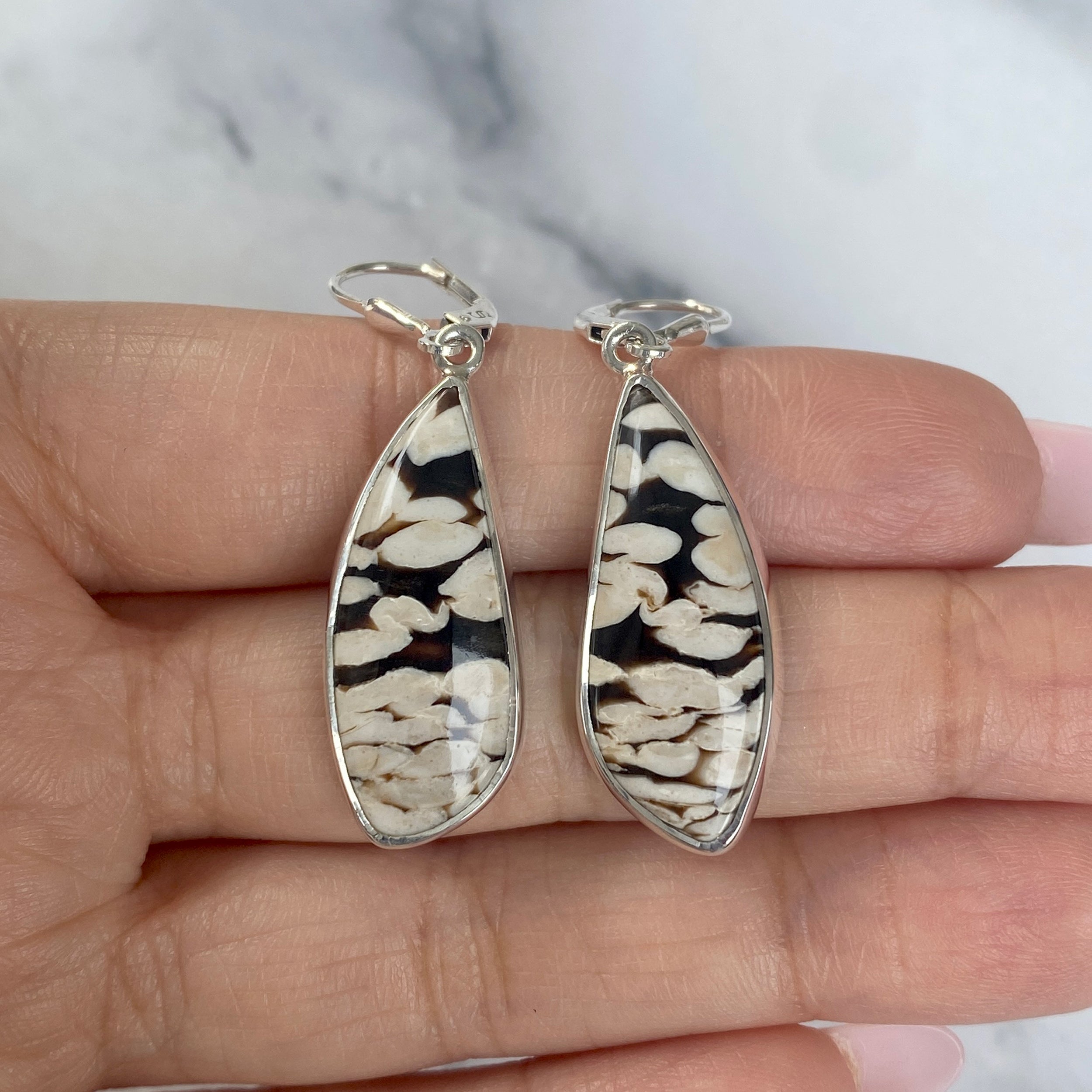 Peanutwood Jasper Earring-(PWJ-E-12.)
