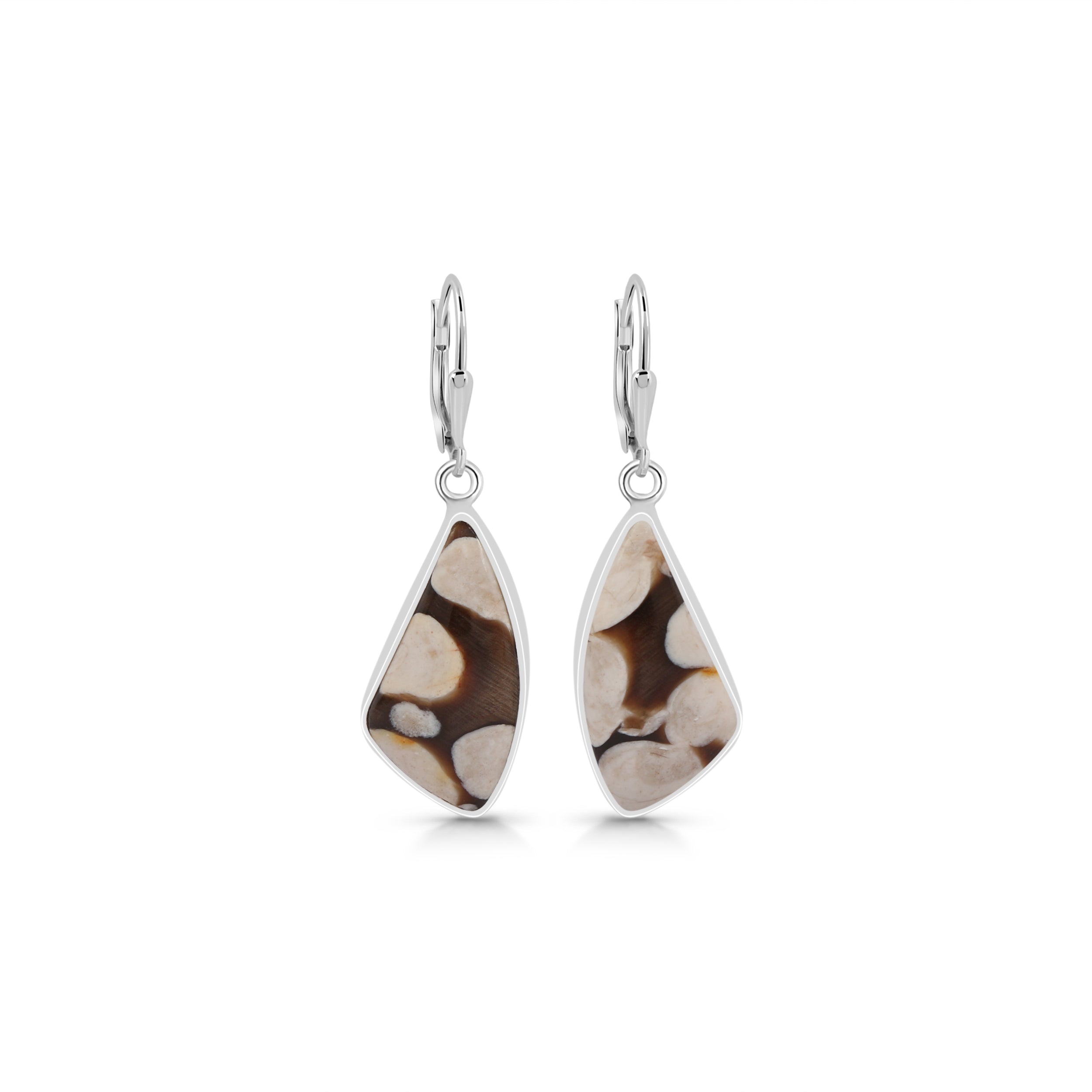Peanutwood Jasper Earring-(PWJ-E-13.)