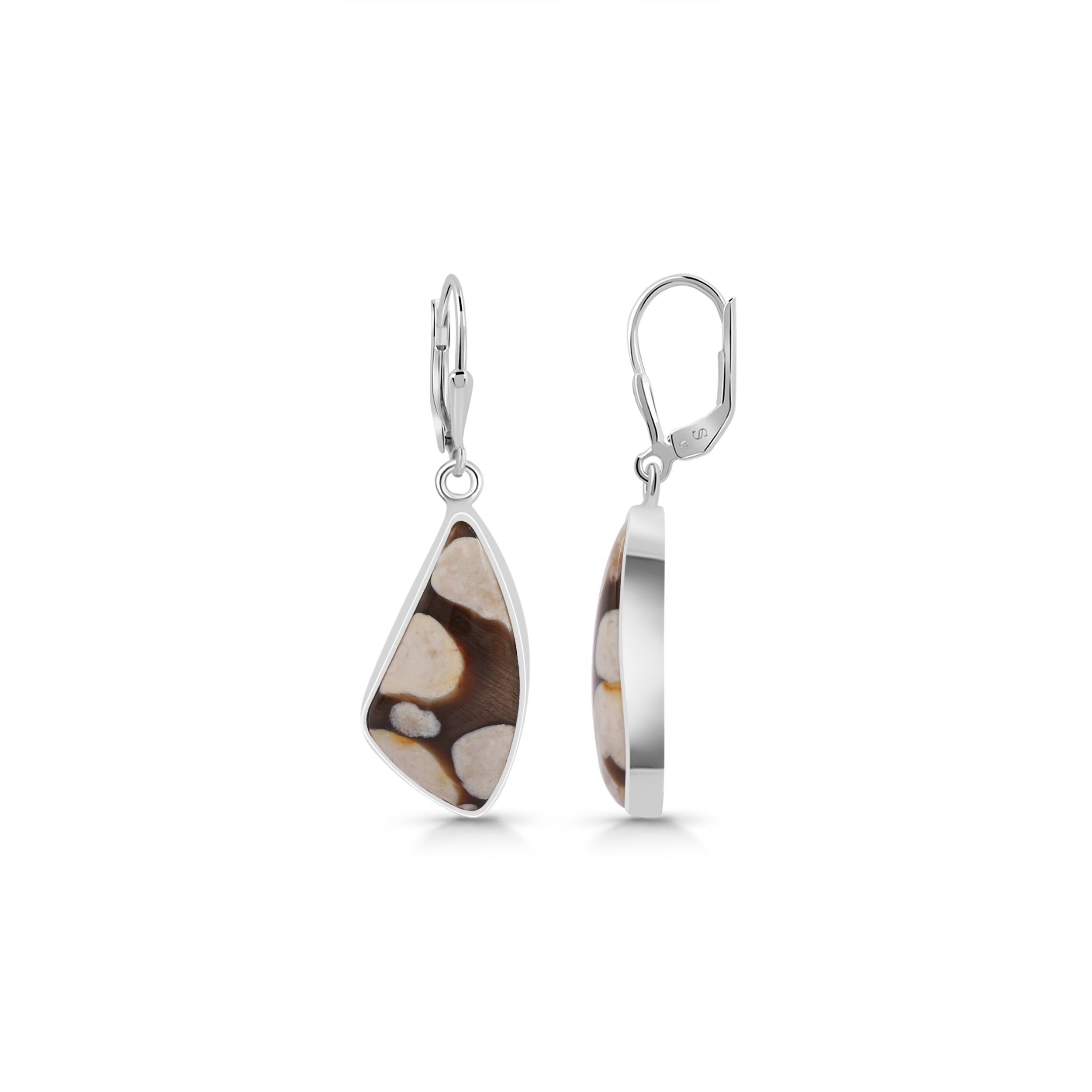 Peanutwood Jasper Earring-(PWJ-E-13.)