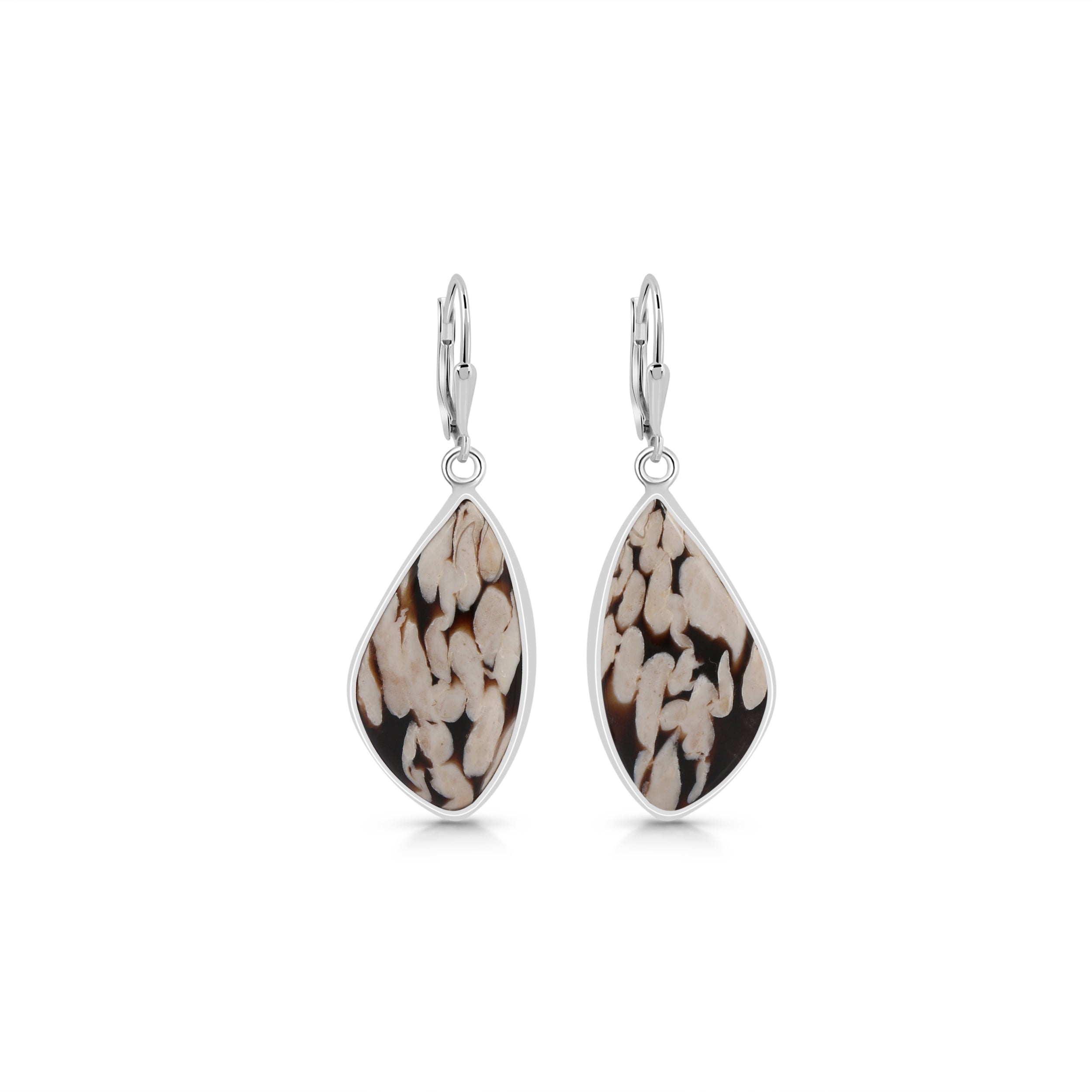 Peanutwood Jasper Earring-(PWJ-E-15.)