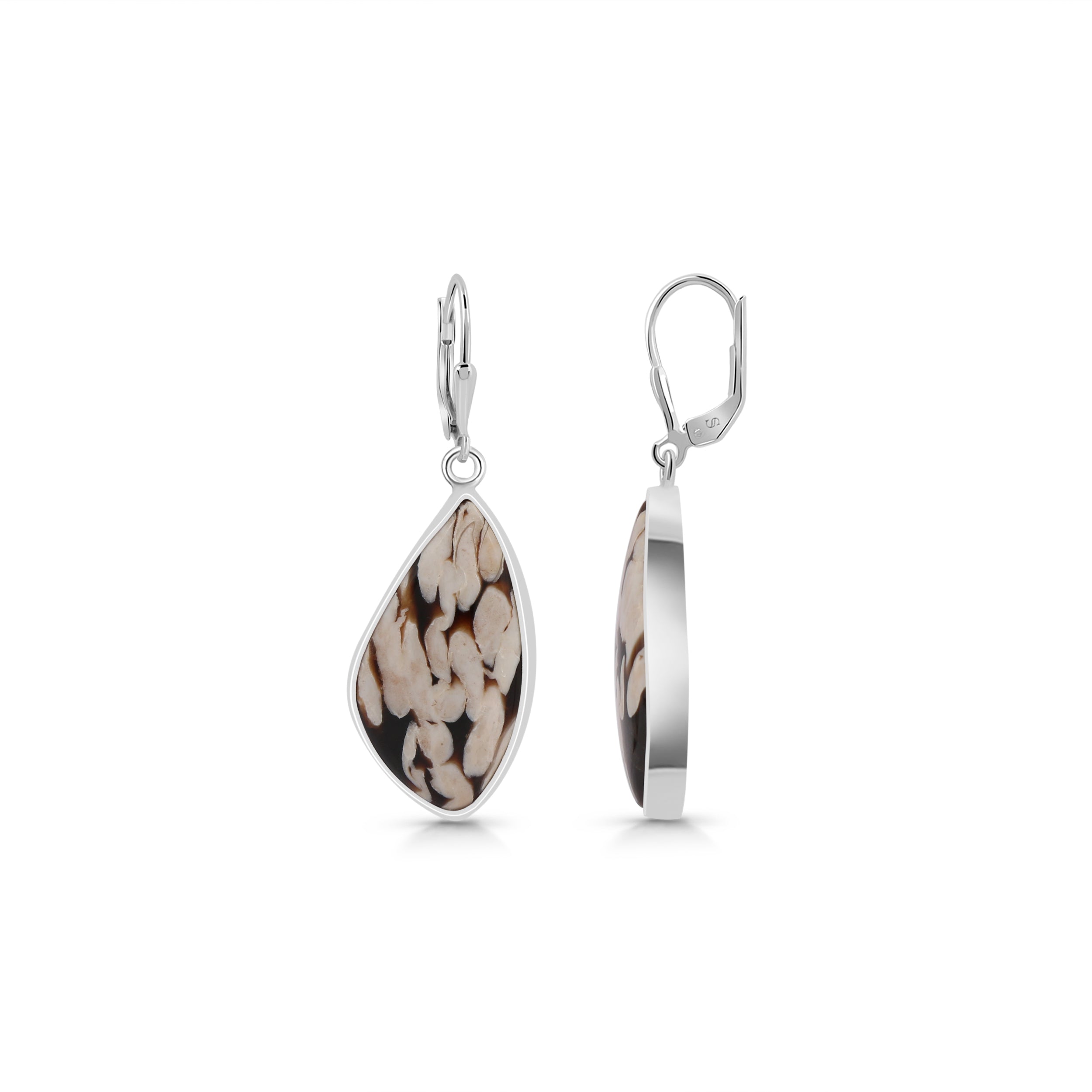 Peanutwood Jasper Earring-(PWJ-E-15.)