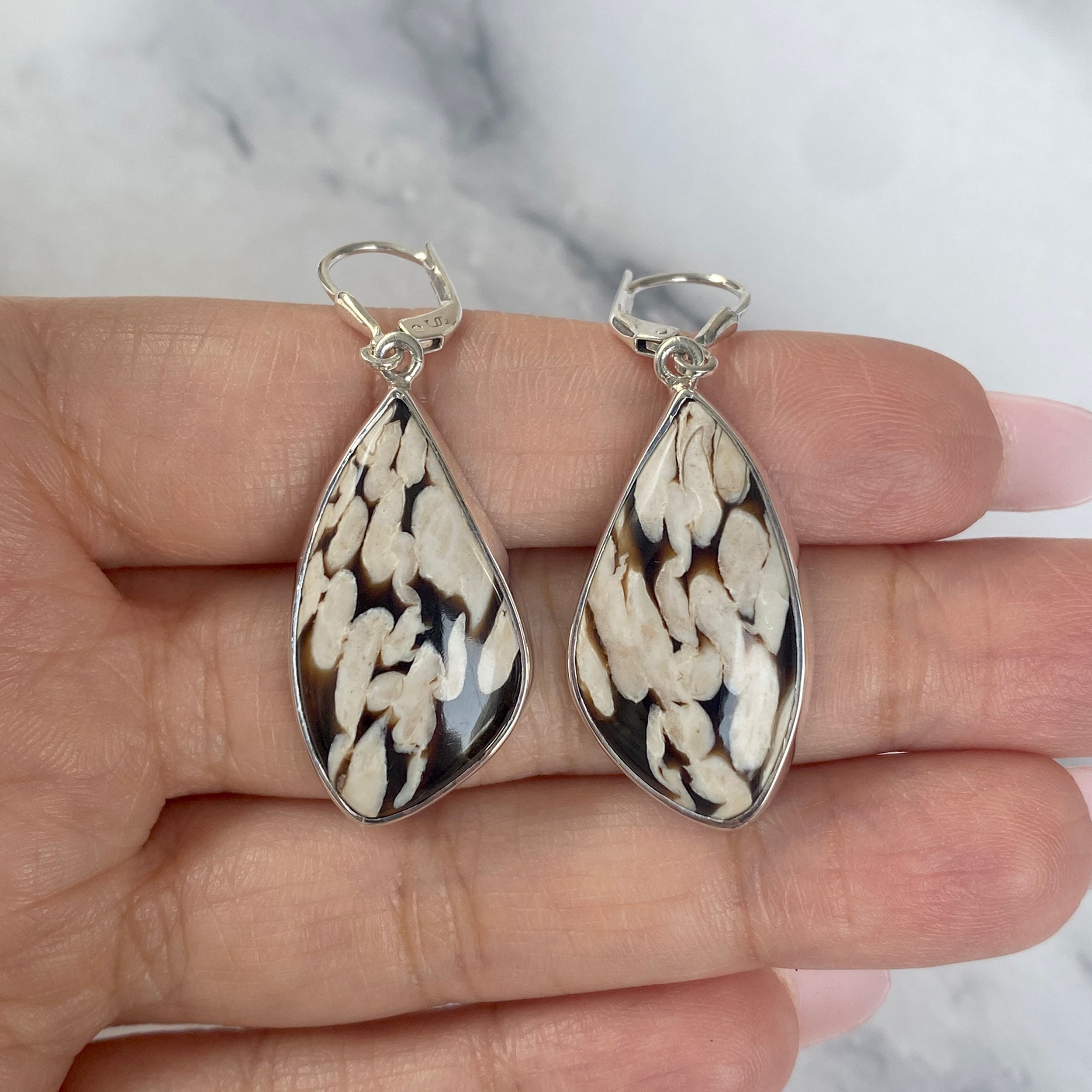 Peanutwood Jasper Earring-(PWJ-E-15.)