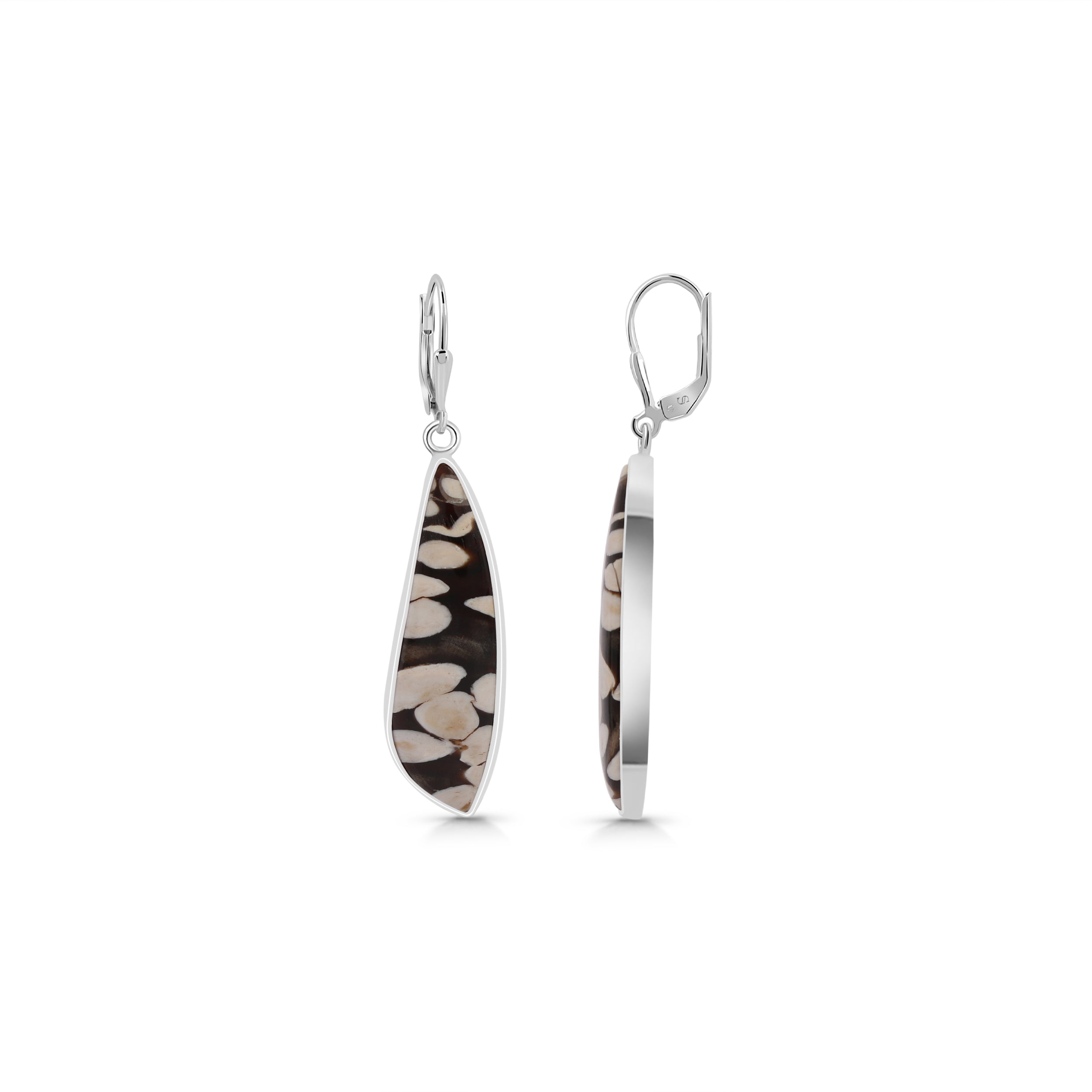 Peanutwood Jasper Earring-(PWJ-E-16.)