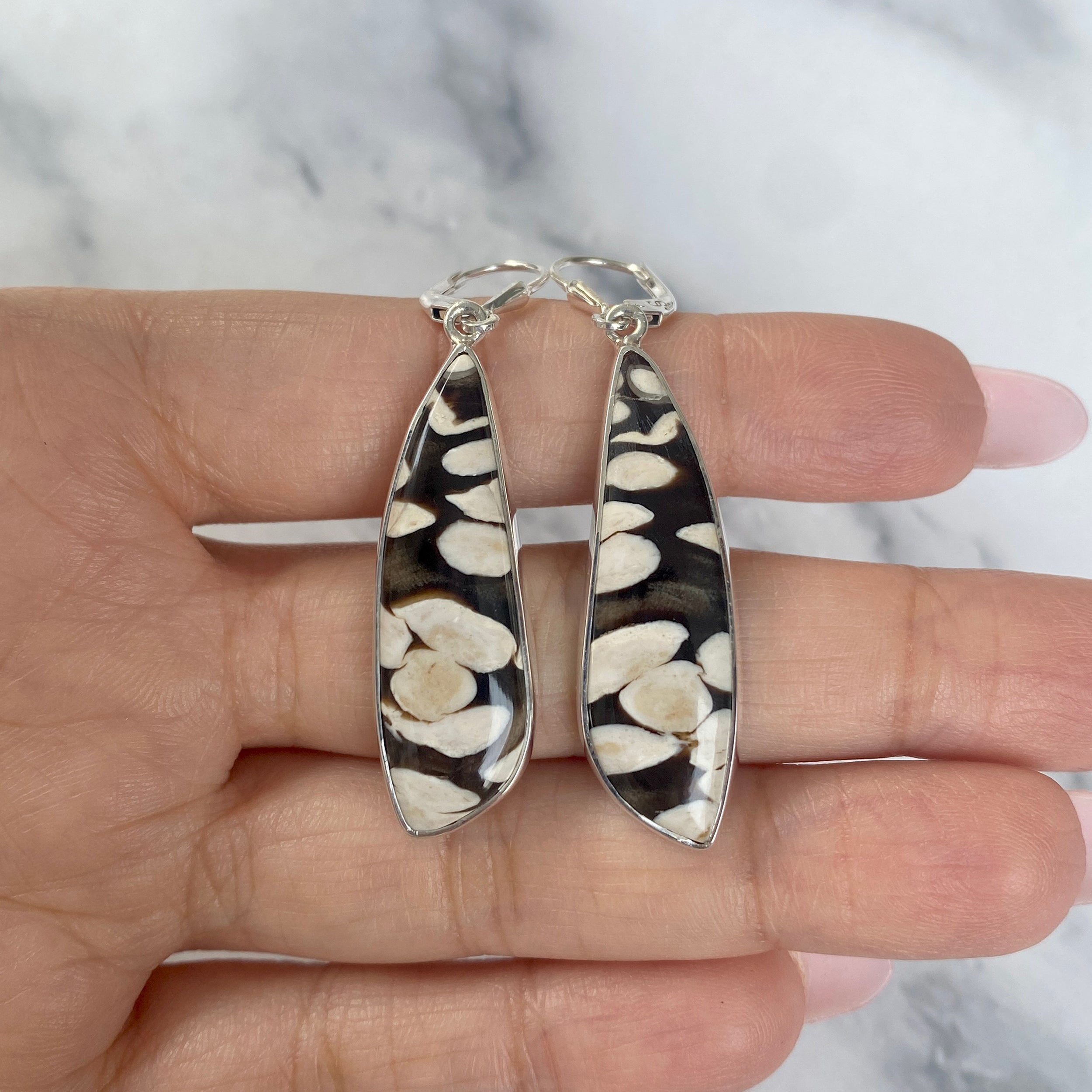 Peanutwood Jasper Earring-(PWJ-E-16.)