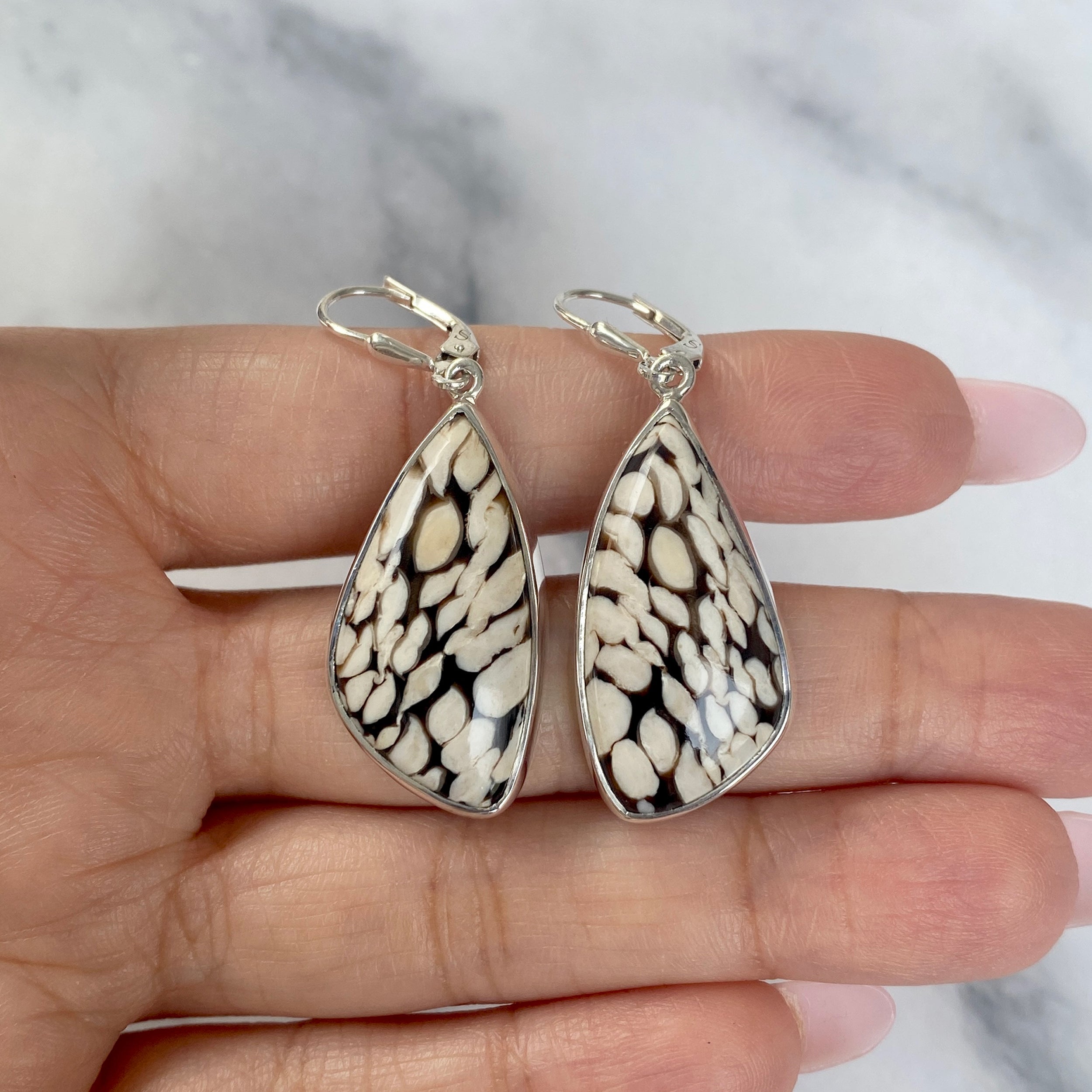 Peanutwood Jasper Earring-(PWJ-E-17.)