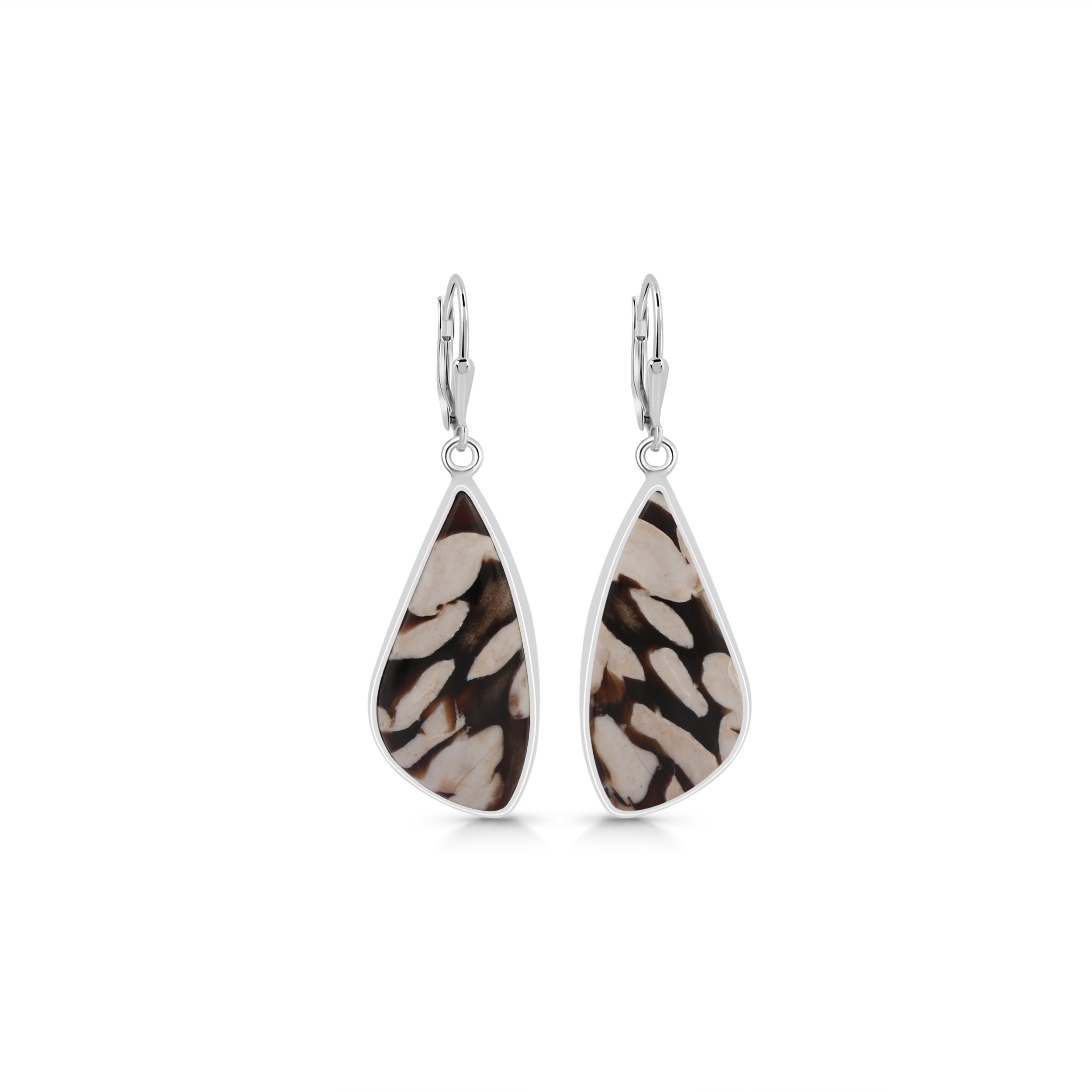 Peanutwood Jasper Earring-(PWJ-E-18.)