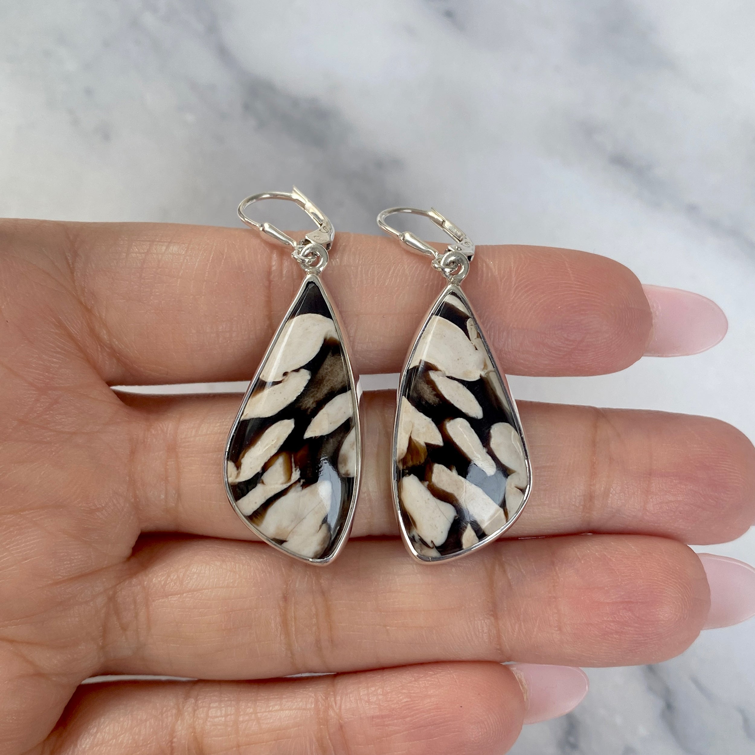 Peanutwood Jasper Earring-(PWJ-E-18.)