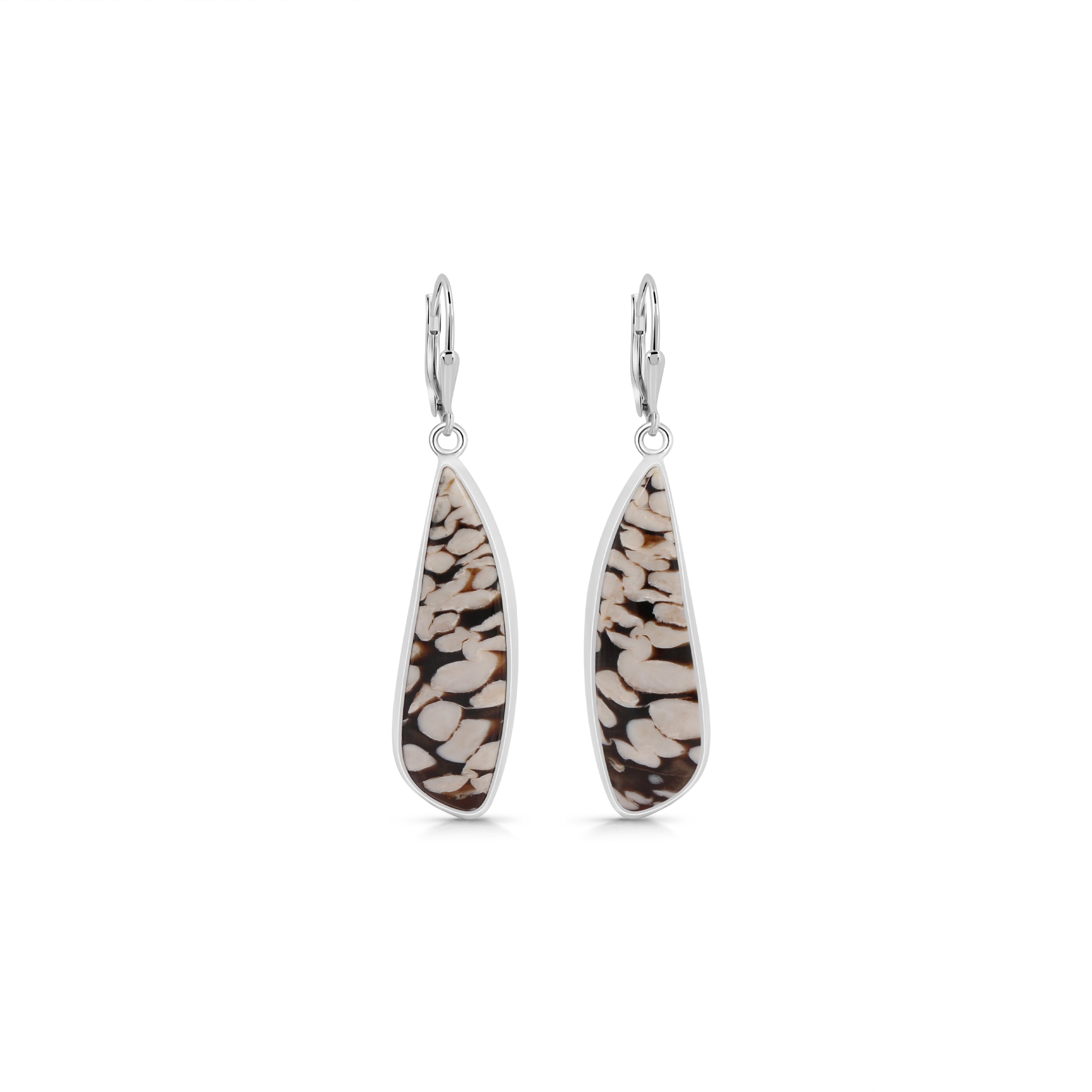 Peanutwood Jasper Earring-(PWJ-E-2.)
