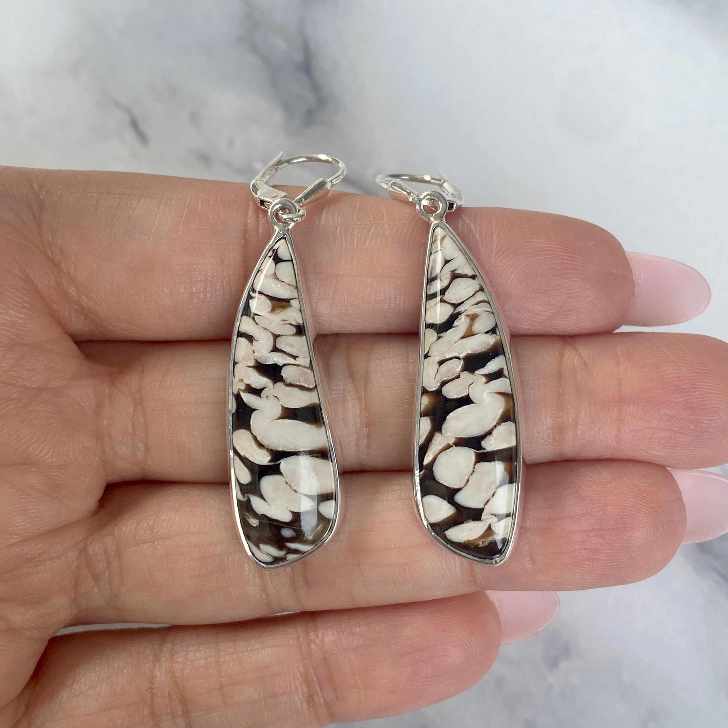 Peanutwood Jasper Earring-(PWJ-E-2.)