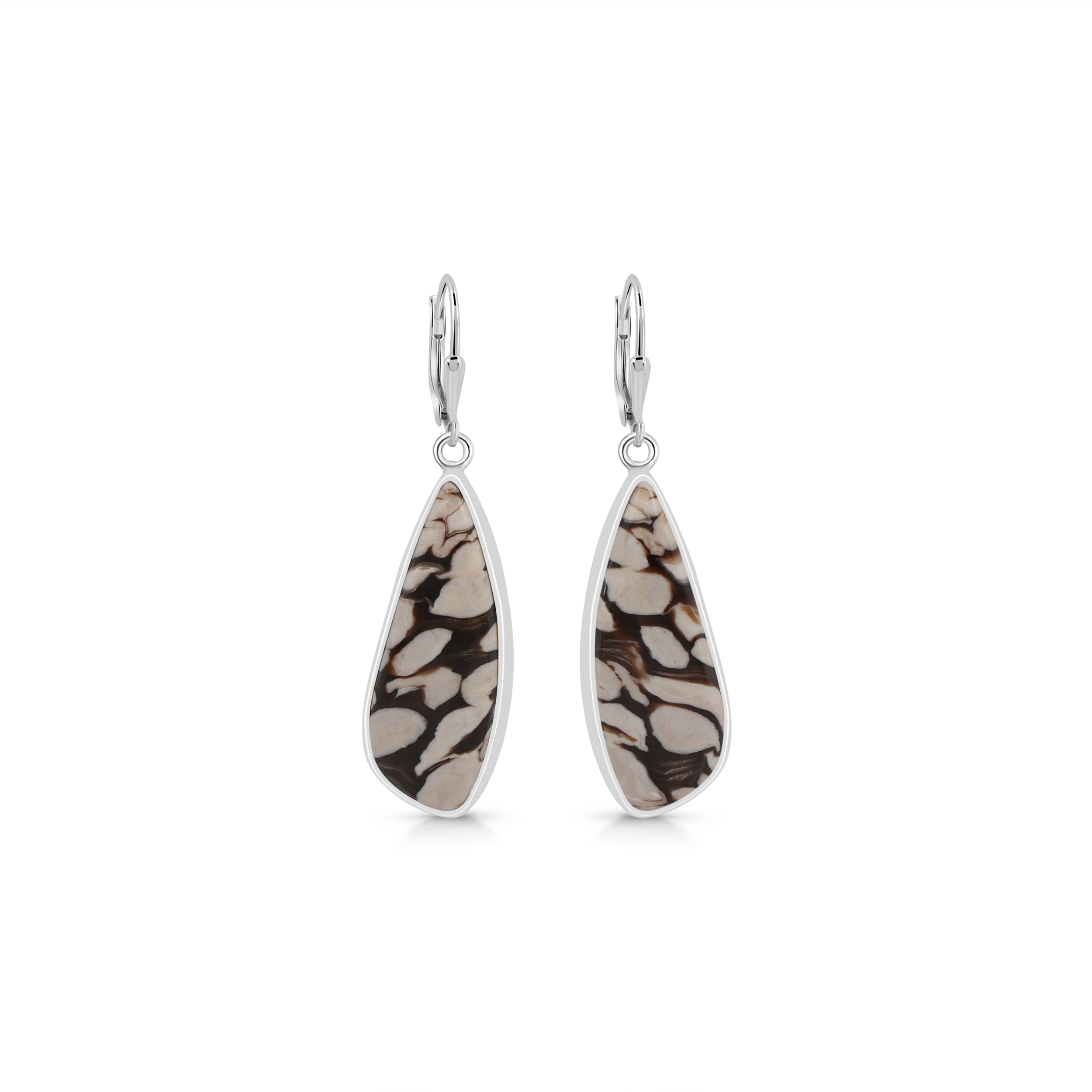 Peanutwood Jasper Earring-(PWJ-E-20.)