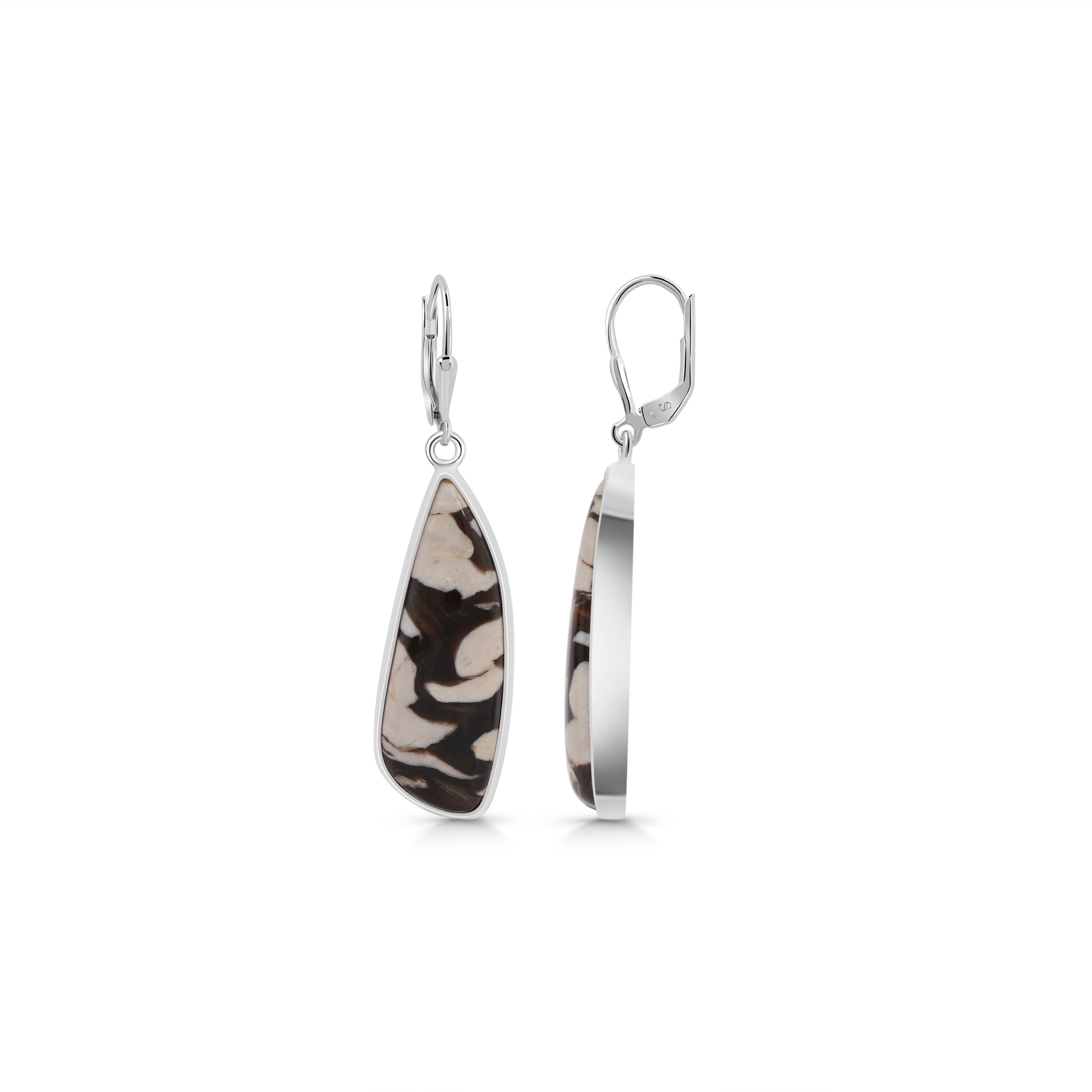 Peanutwood Jasper Earring-(PWJ-E-4.)