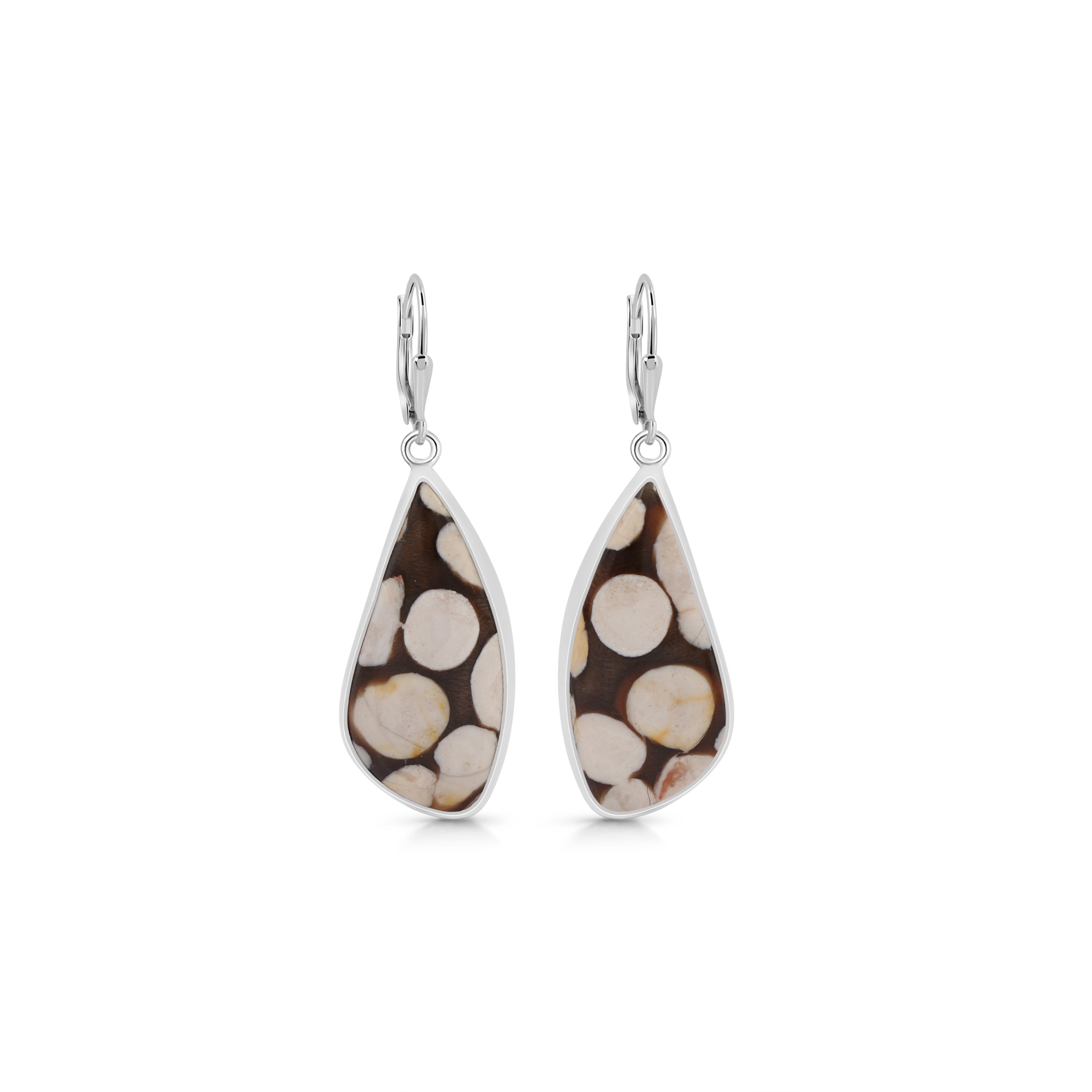 Peanutwood Jasper Earring-(PWJ-E-5.)