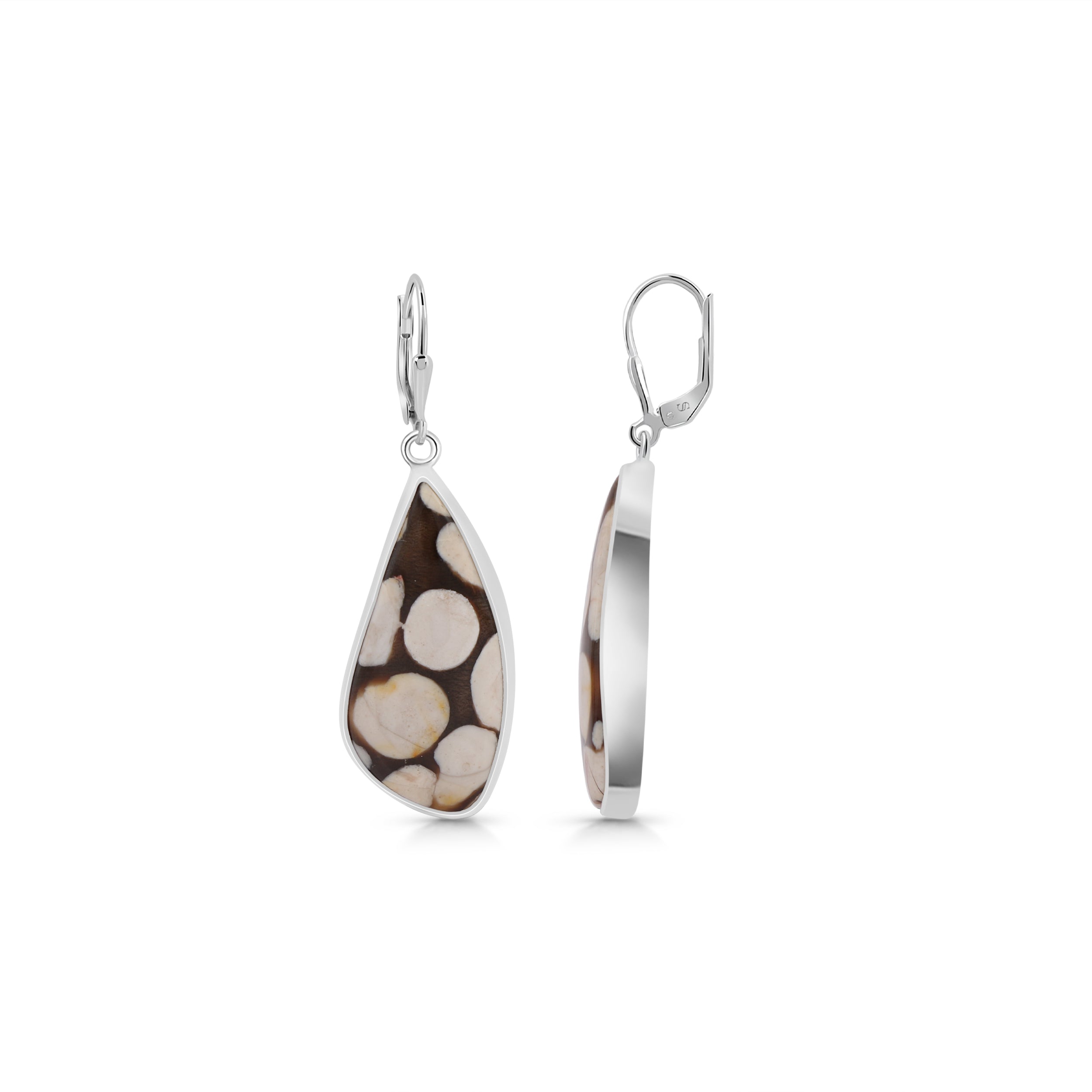 Peanutwood Jasper Earring-(PWJ-E-5.)
