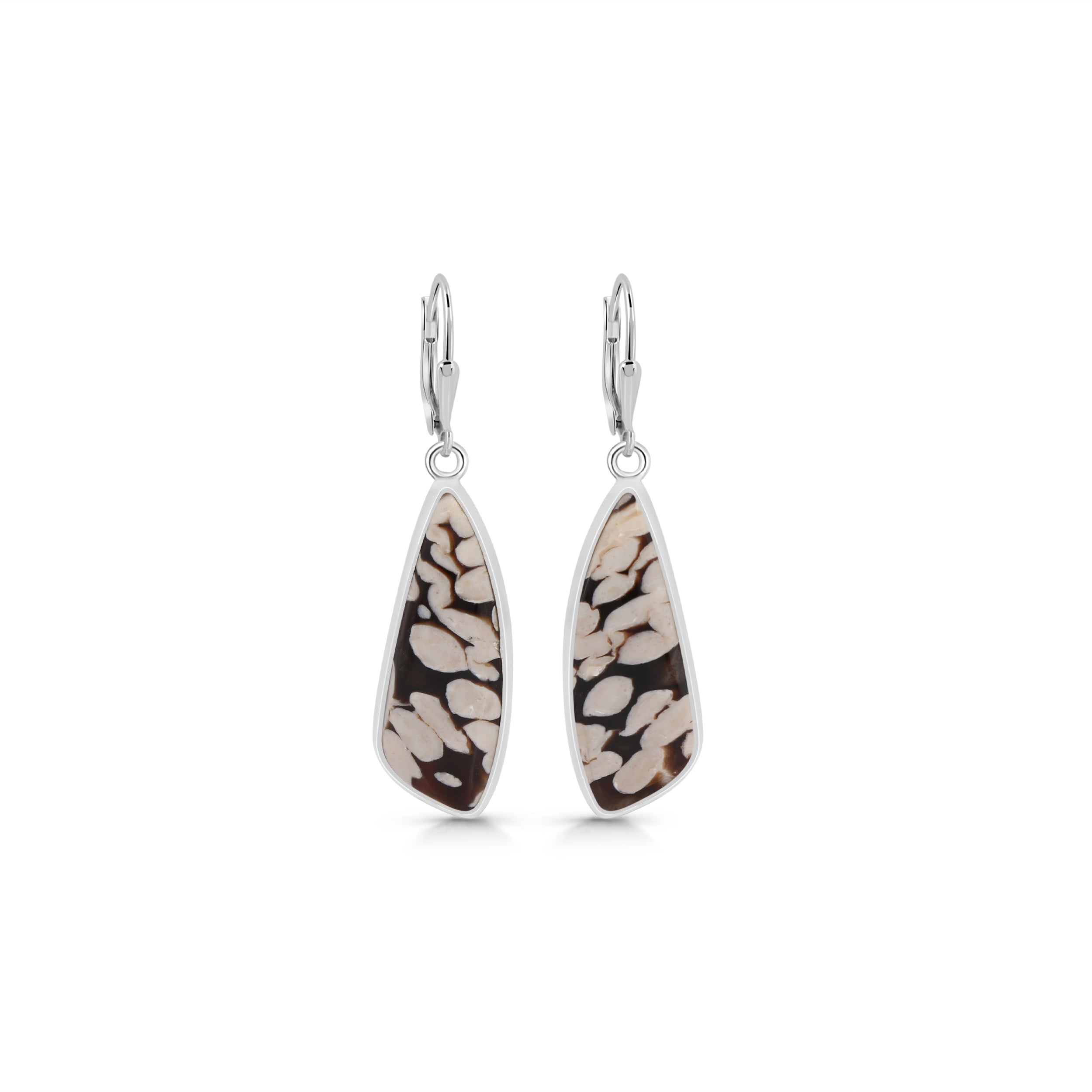 Peanutwood Jasper Earring-(PWJ-E-7.)