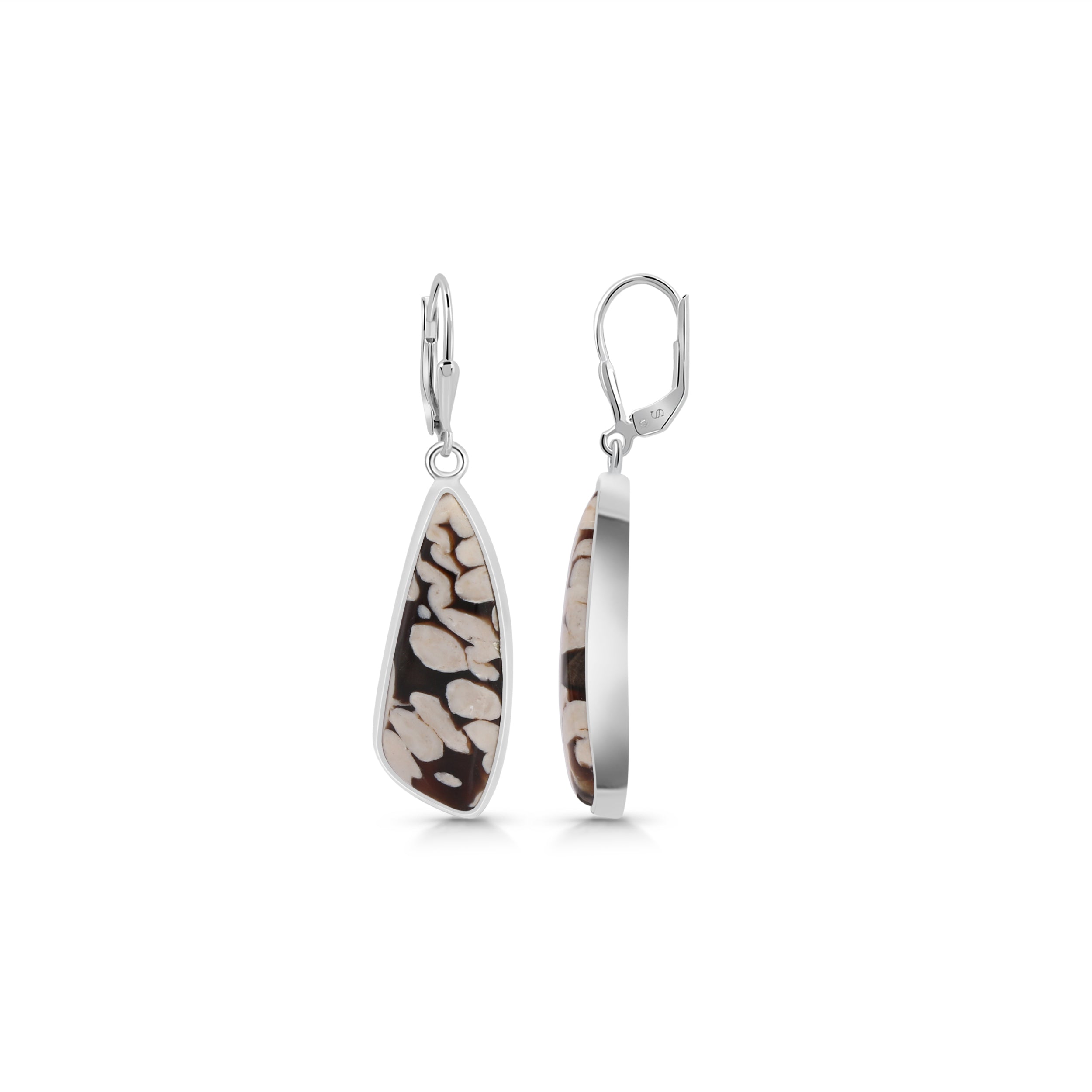 Peanutwood Jasper Earring-(PWJ-E-7.)