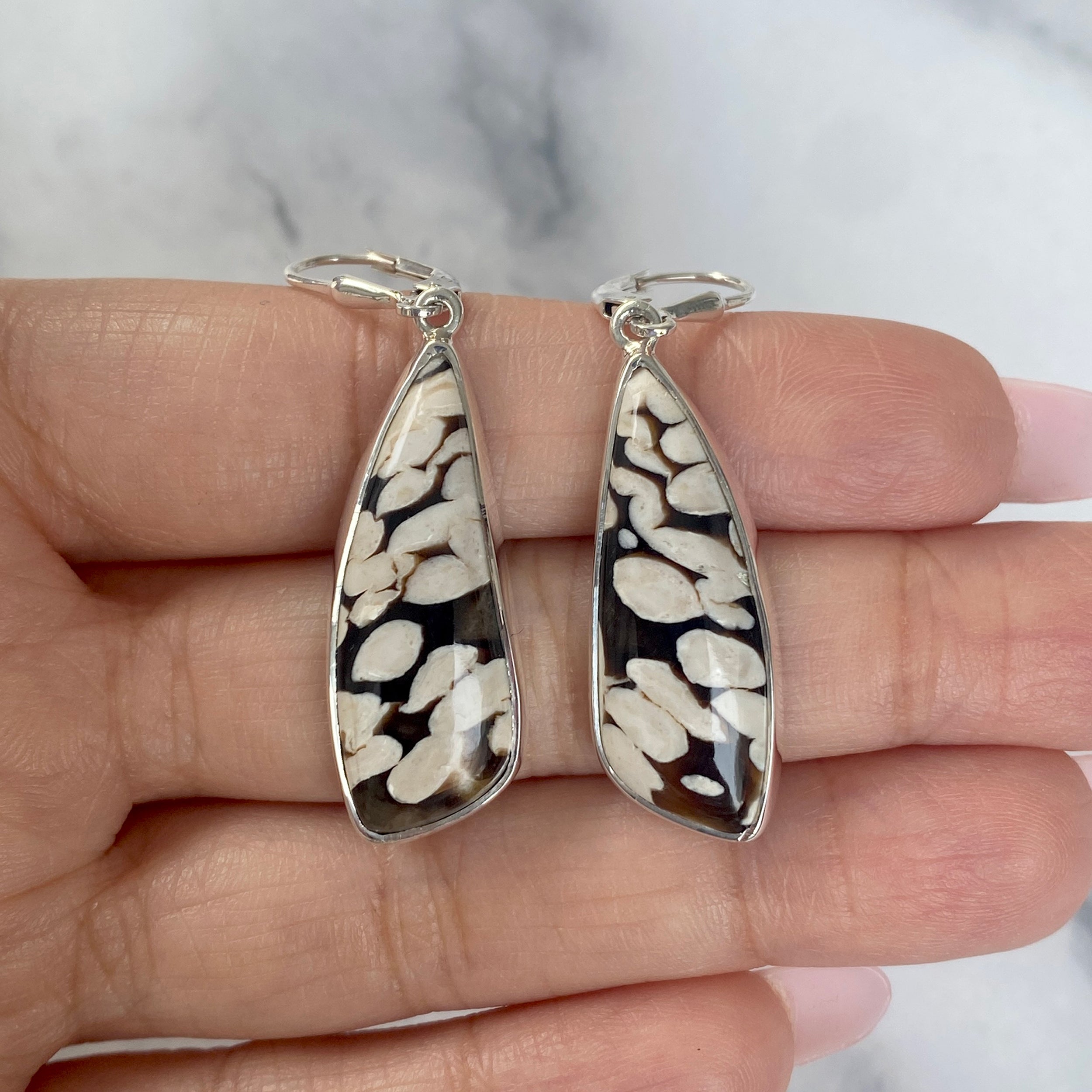 Peanutwood Jasper Earring-(PWJ-E-7.)