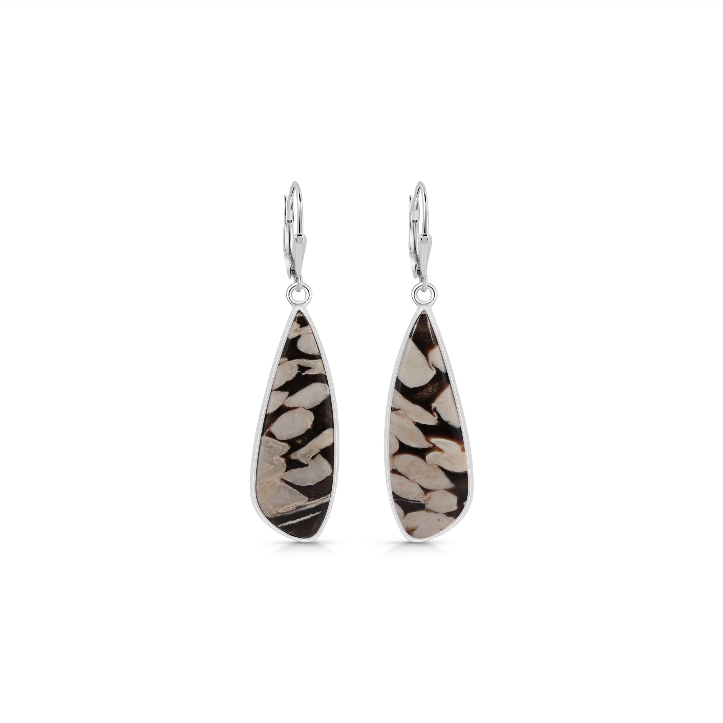 Peanutwood Jasper Earring-(PWJ-E-8.)