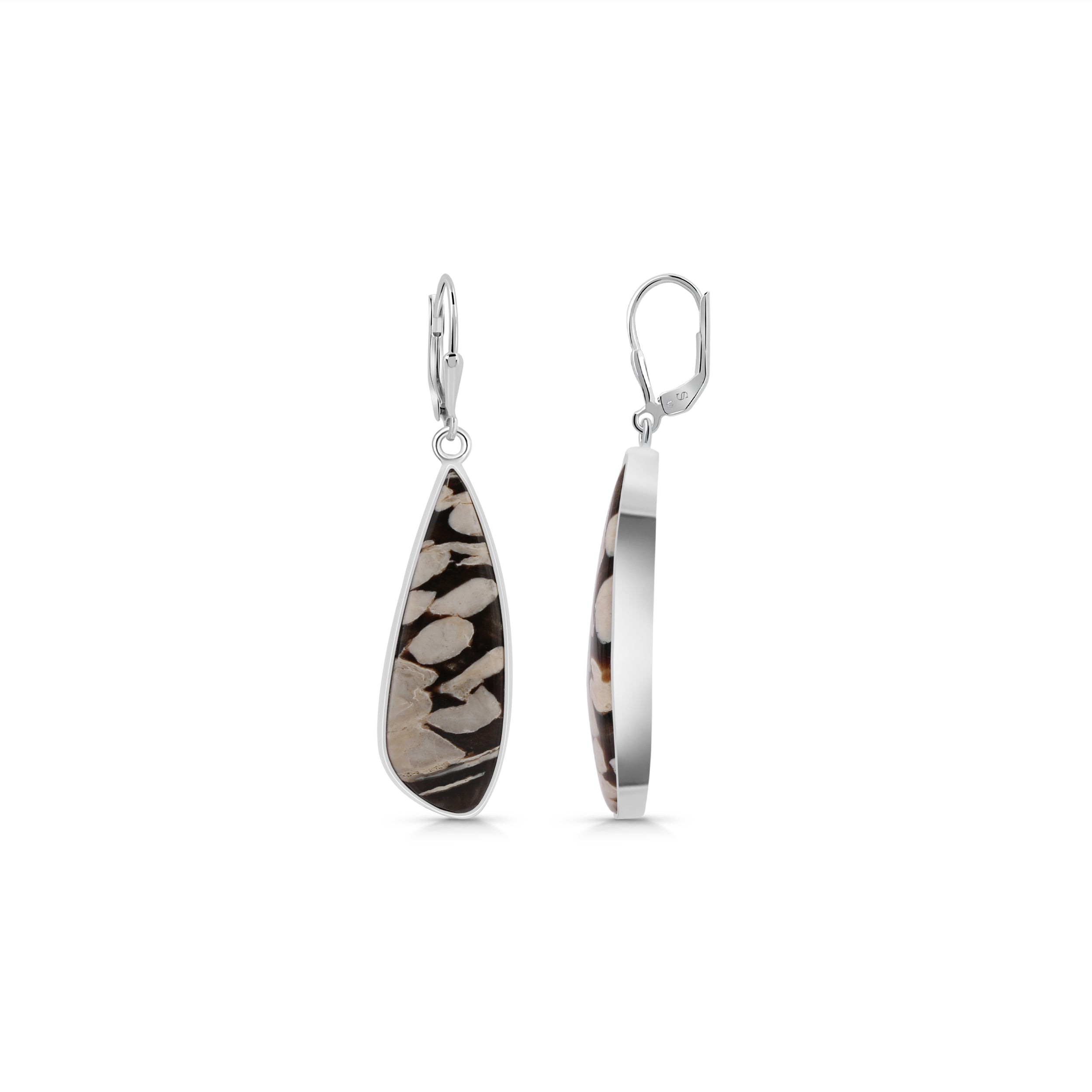 Peanutwood Jasper Earring-(PWJ-E-8.)