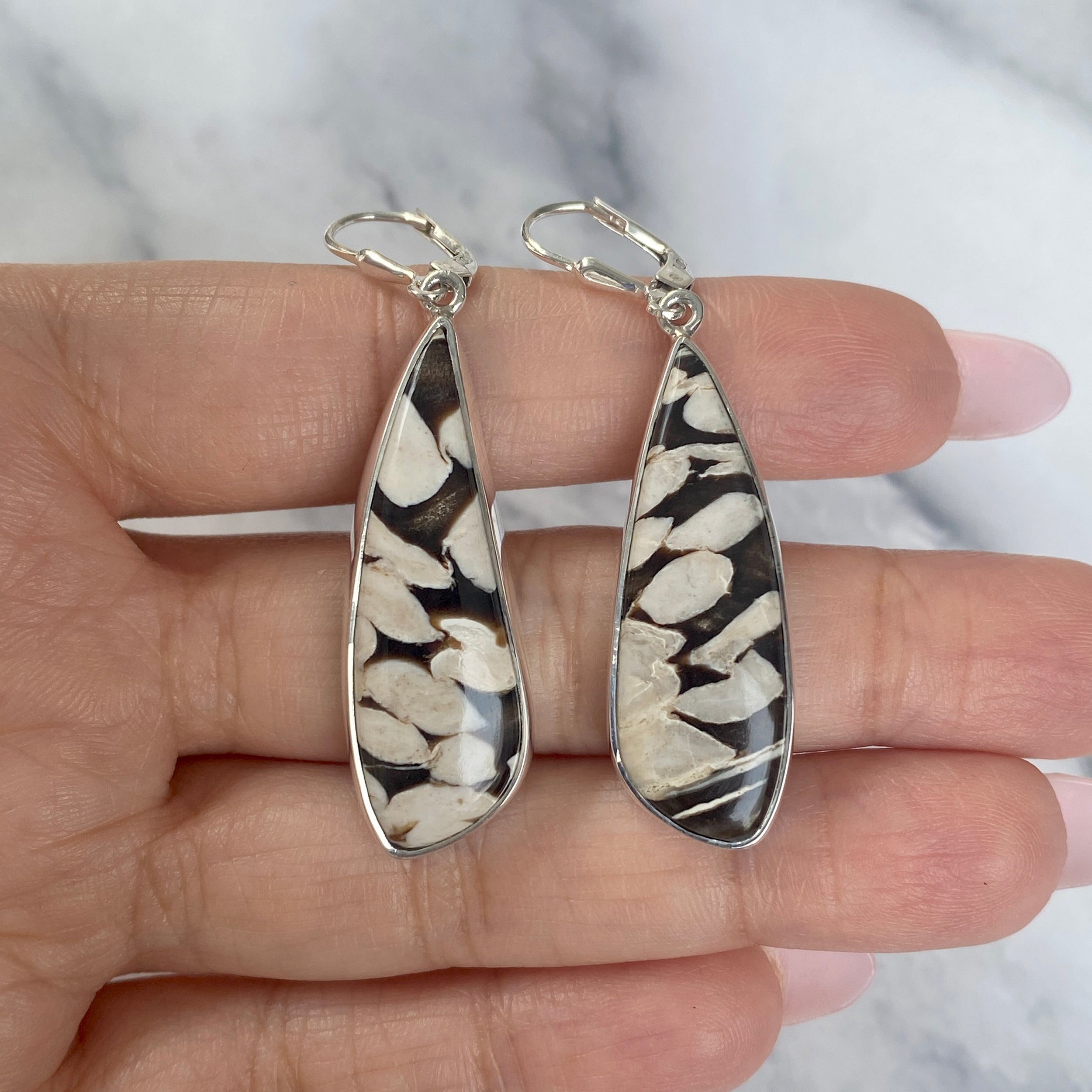 Peanutwood Jasper Earring-(PWJ-E-8.)