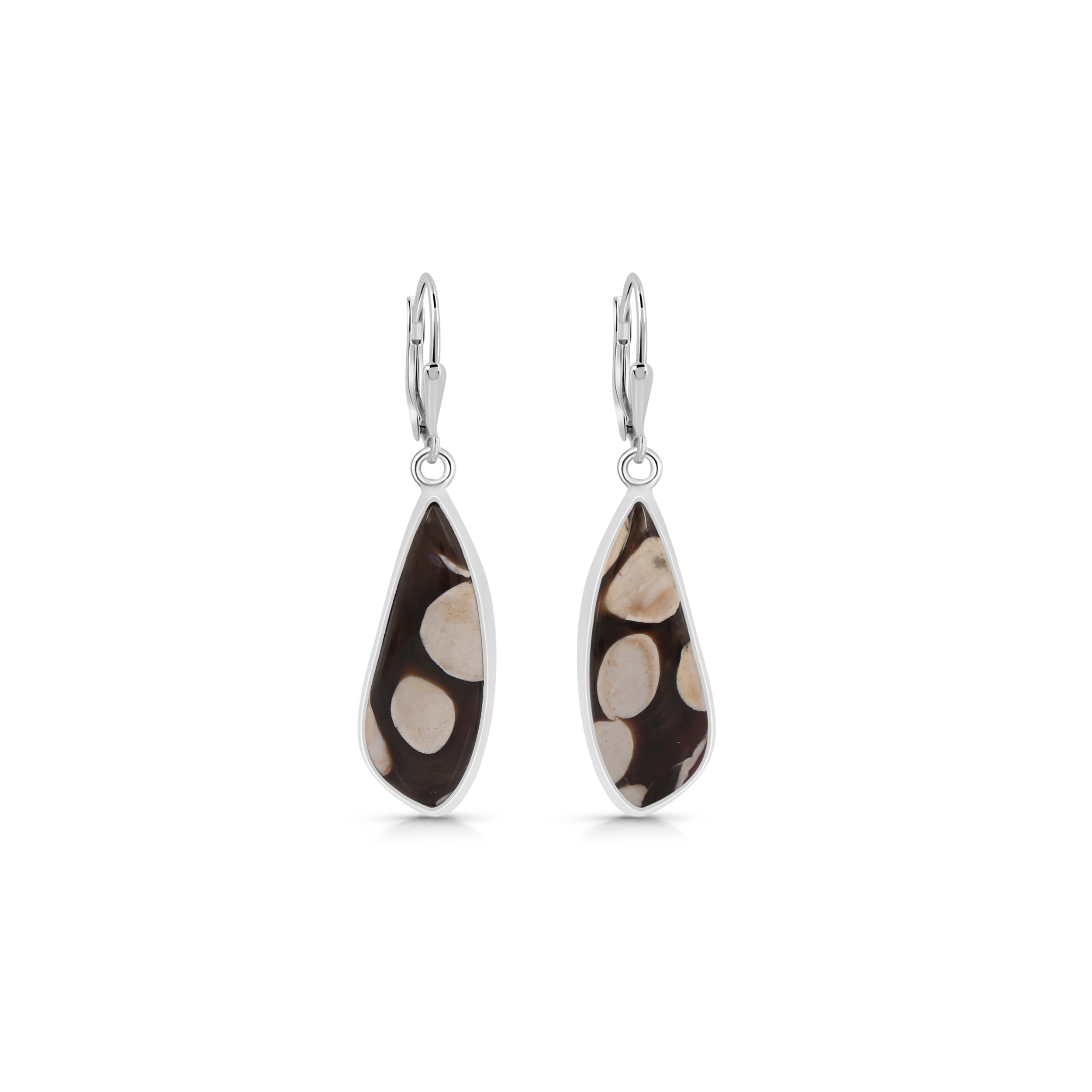 Peanutwood Jasper Earring-(PWJ-E-9.)