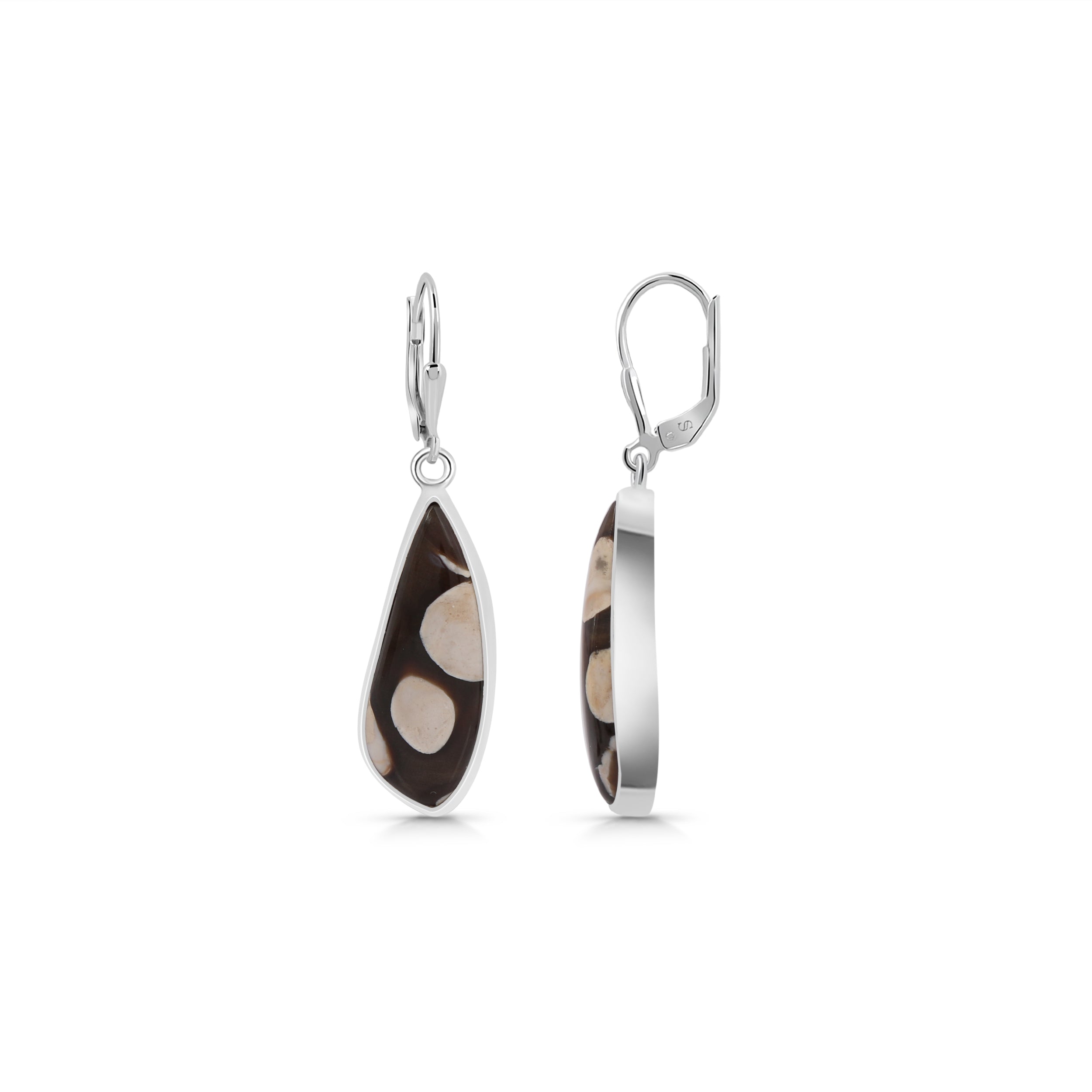 Peanutwood Jasper Earring-(PWJ-E-9.)