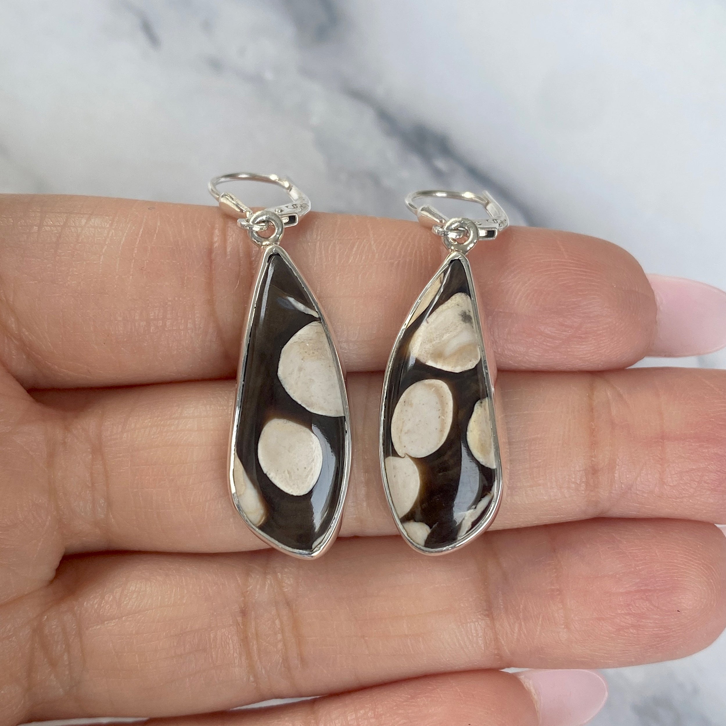 Peanutwood Jasper Earring-(PWJ-E-9.)