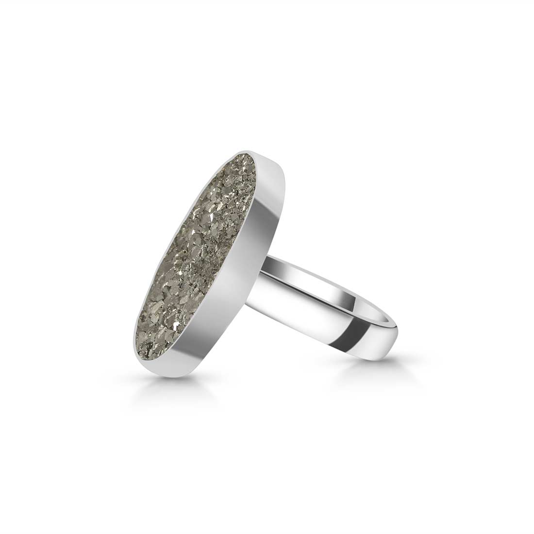 Pyrite Adjustable Ring-(PYR-R-18.)