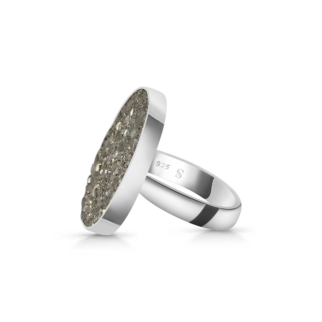 Pyrite Adjustable Ring-(PYR-R-27.)