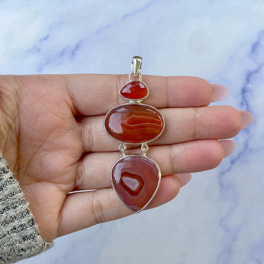 Botswana Agate Pendant-(RBA-P-37.)