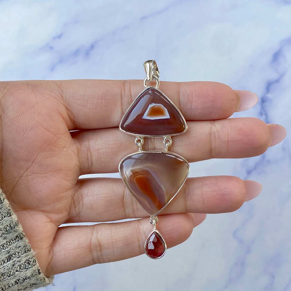 Botswana Agate Pendant-(RBA-P-50.)