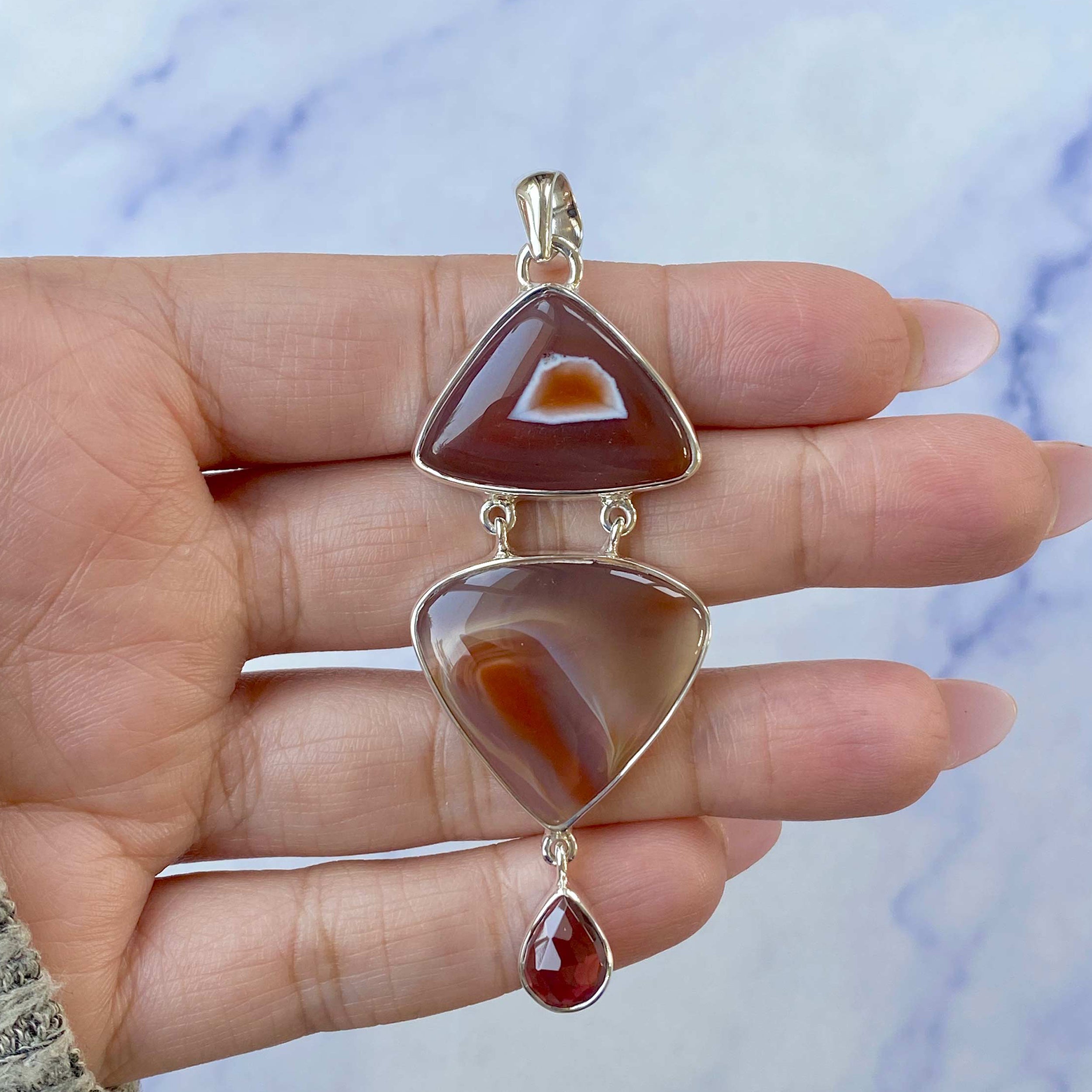Botswana Agate Pendant-(RBA-P-50.)