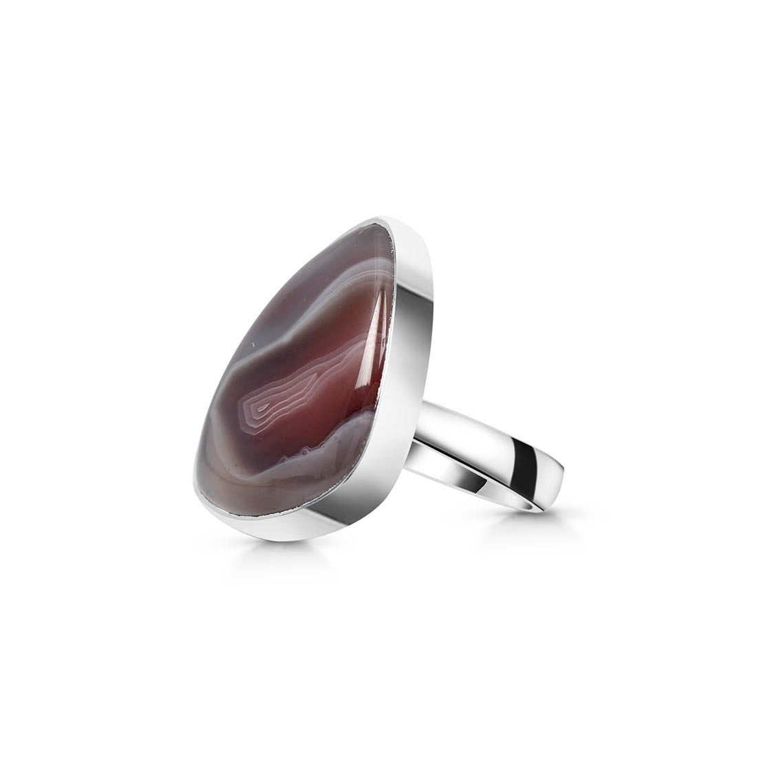 Botswana Agate Adjustable Ring-(RBA-R-18.)