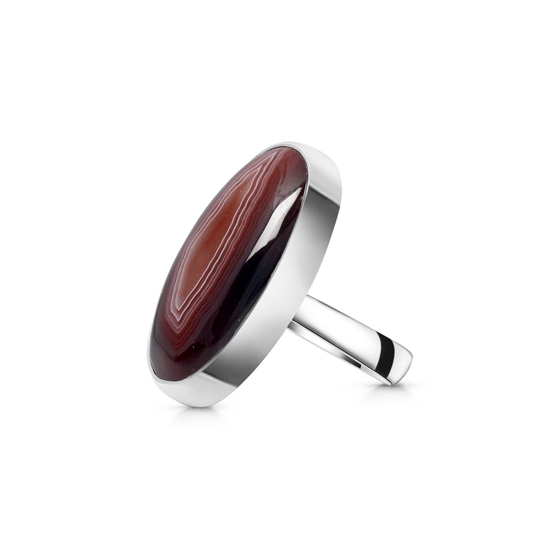 Botswana Agate Adjustable Ring-(RBA-R-27.)