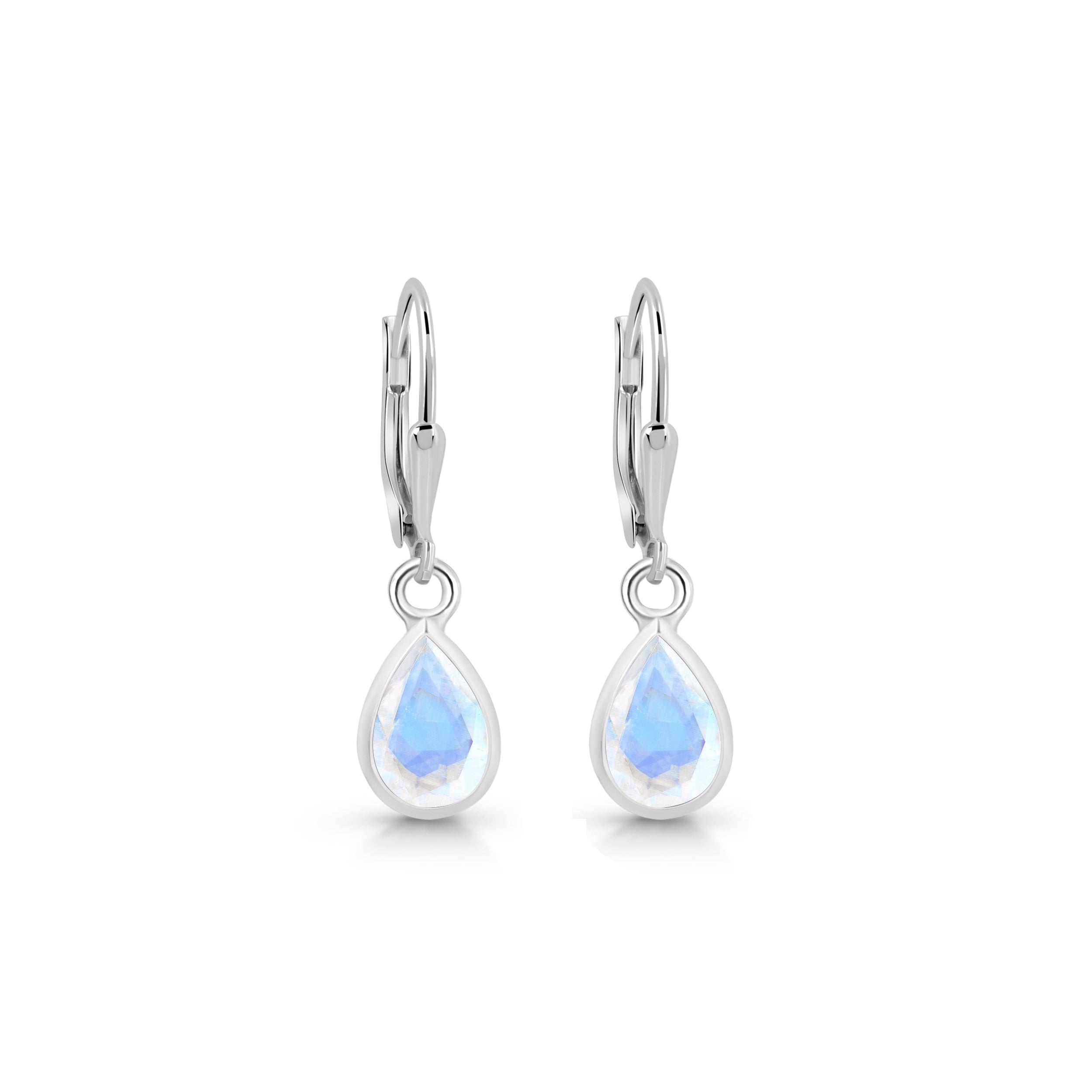 Moonstone Leverback Earring-(RBM-SE-679.)