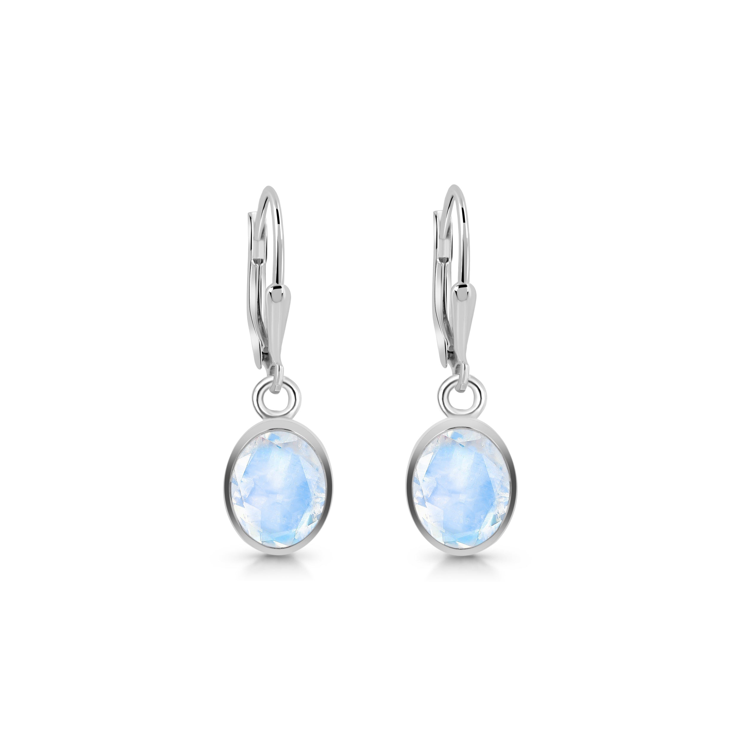 Moonstone Leverback Earring-(RBM-SE-998.)