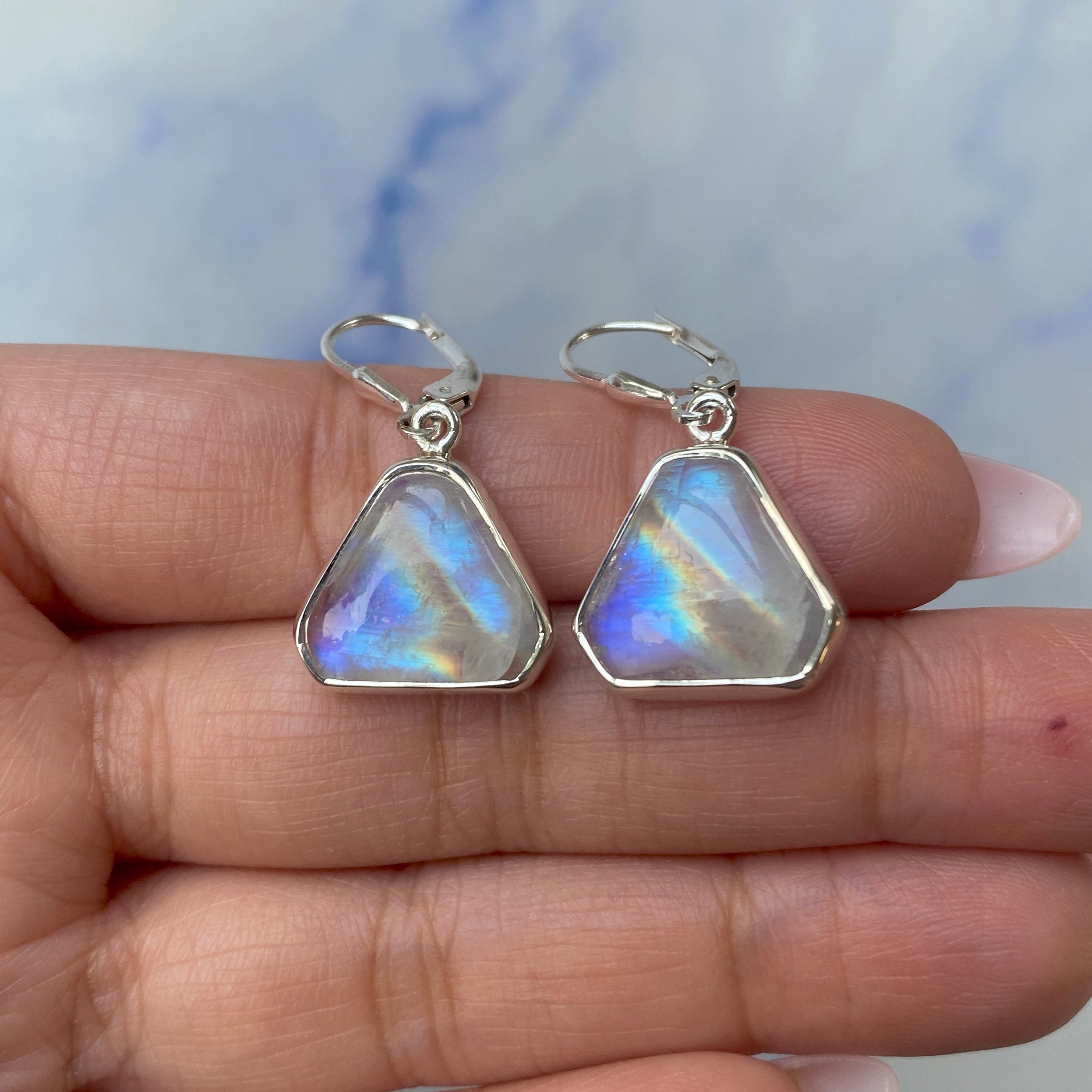 Moonstone Earring-(RBM-E-10.)