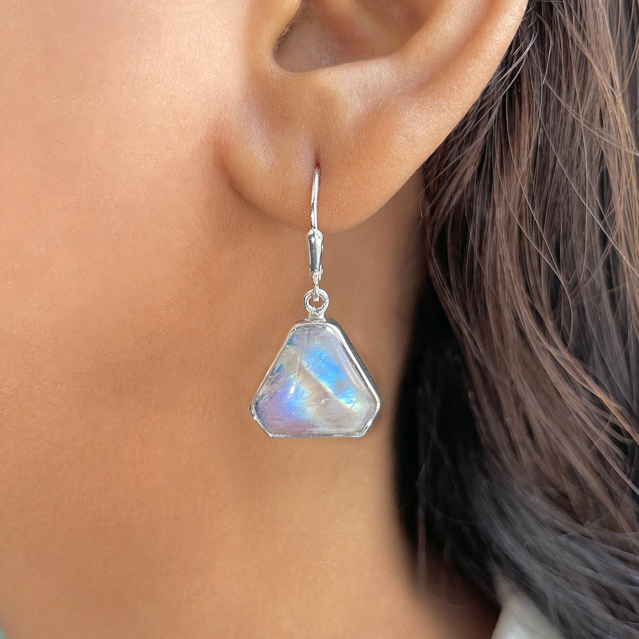 Moonstone Earring-(RBM-E-10.)