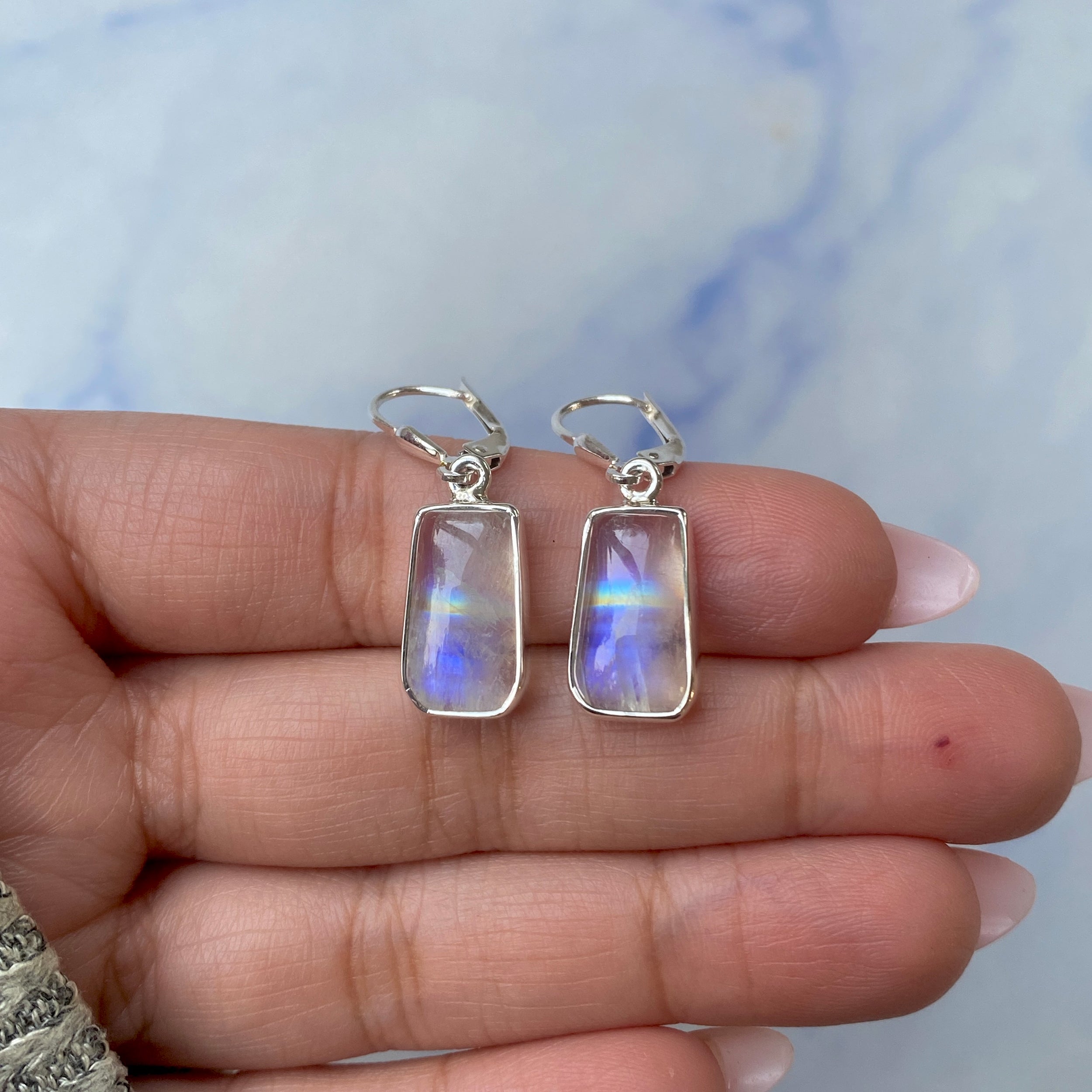 Moonstone Earring-(RBM-E-12.)