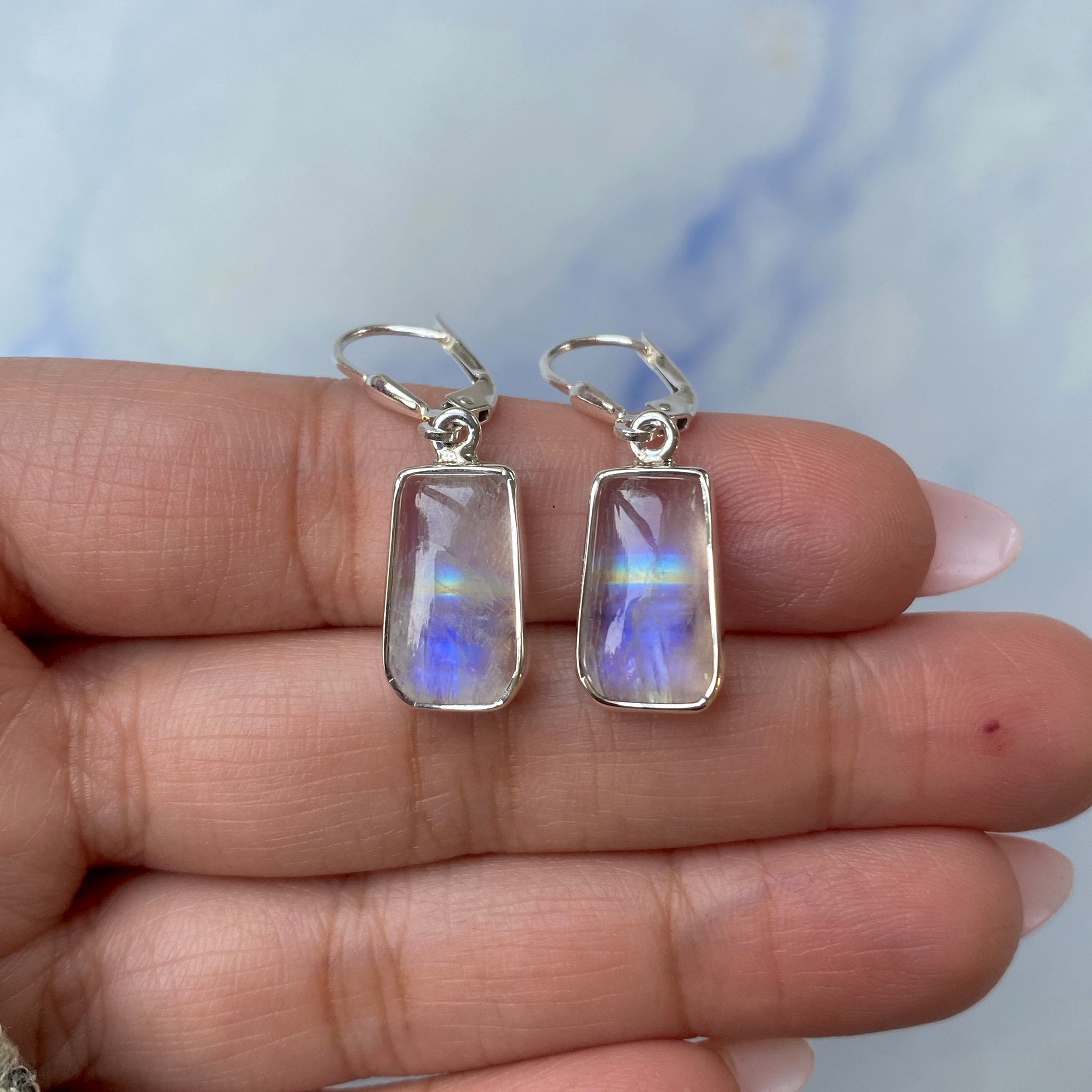 Moonstone Earring-(RBM-E-12.)