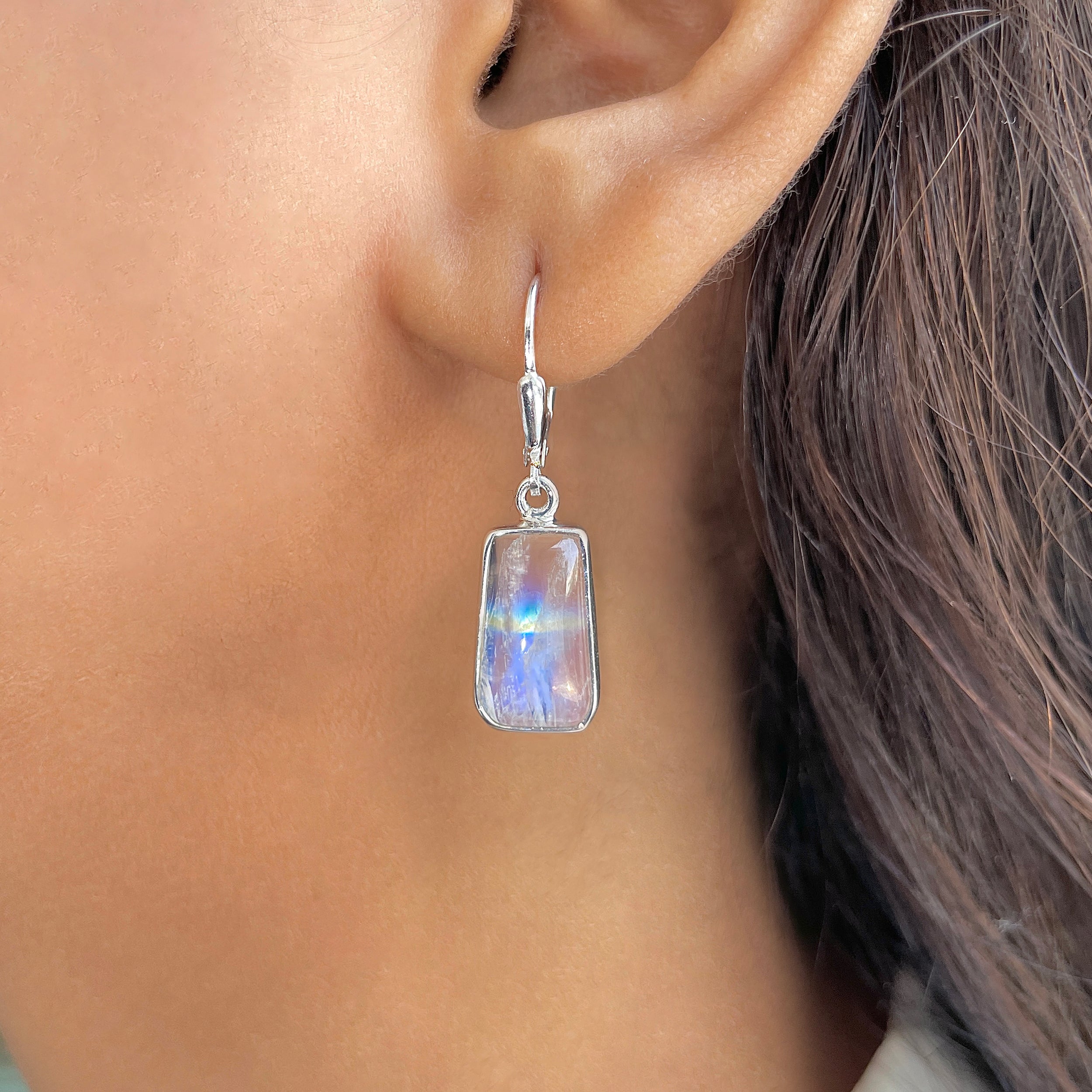 Moonstone Earring-(RBM-E-12.)