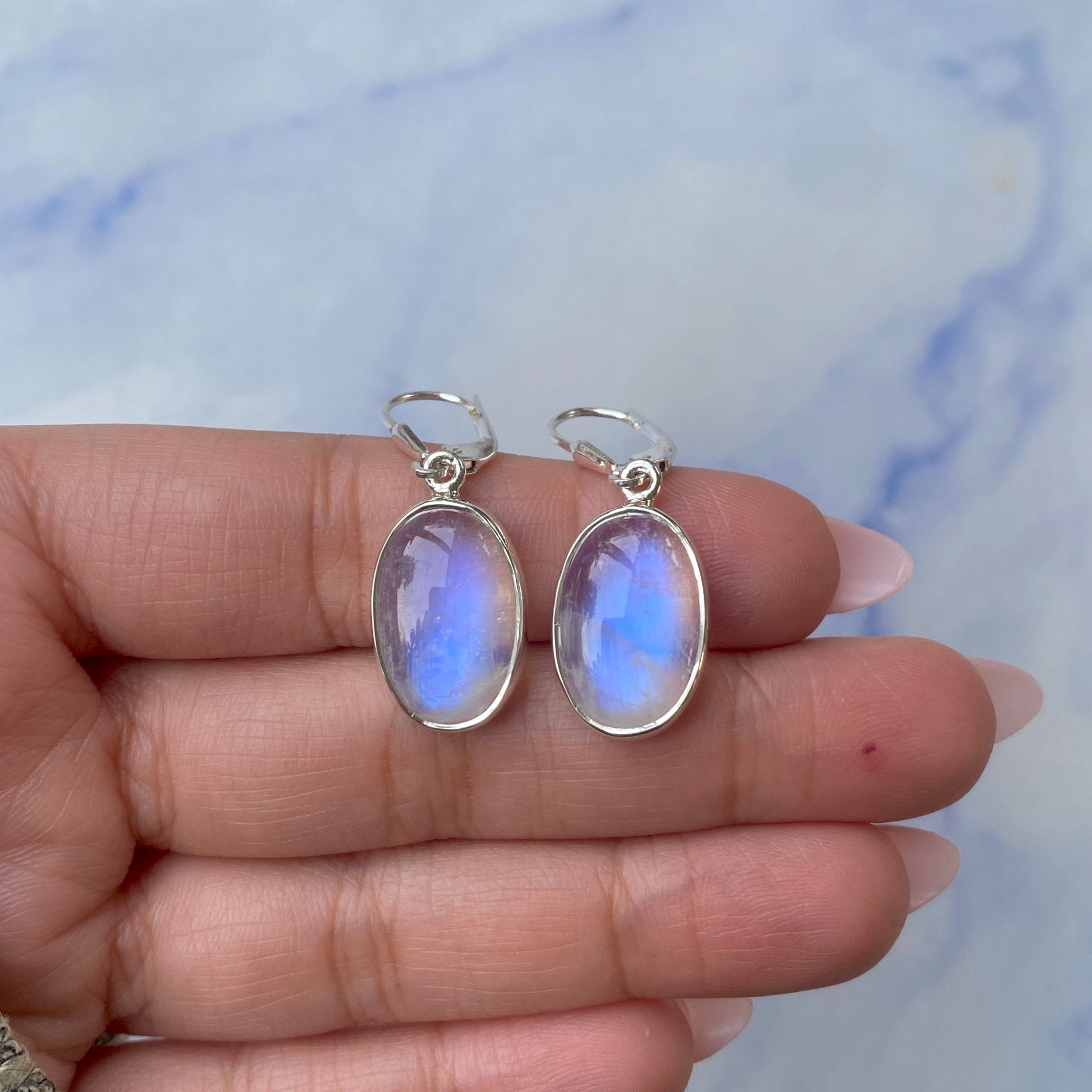 Moonstone Earring-(RBM-E-13.)